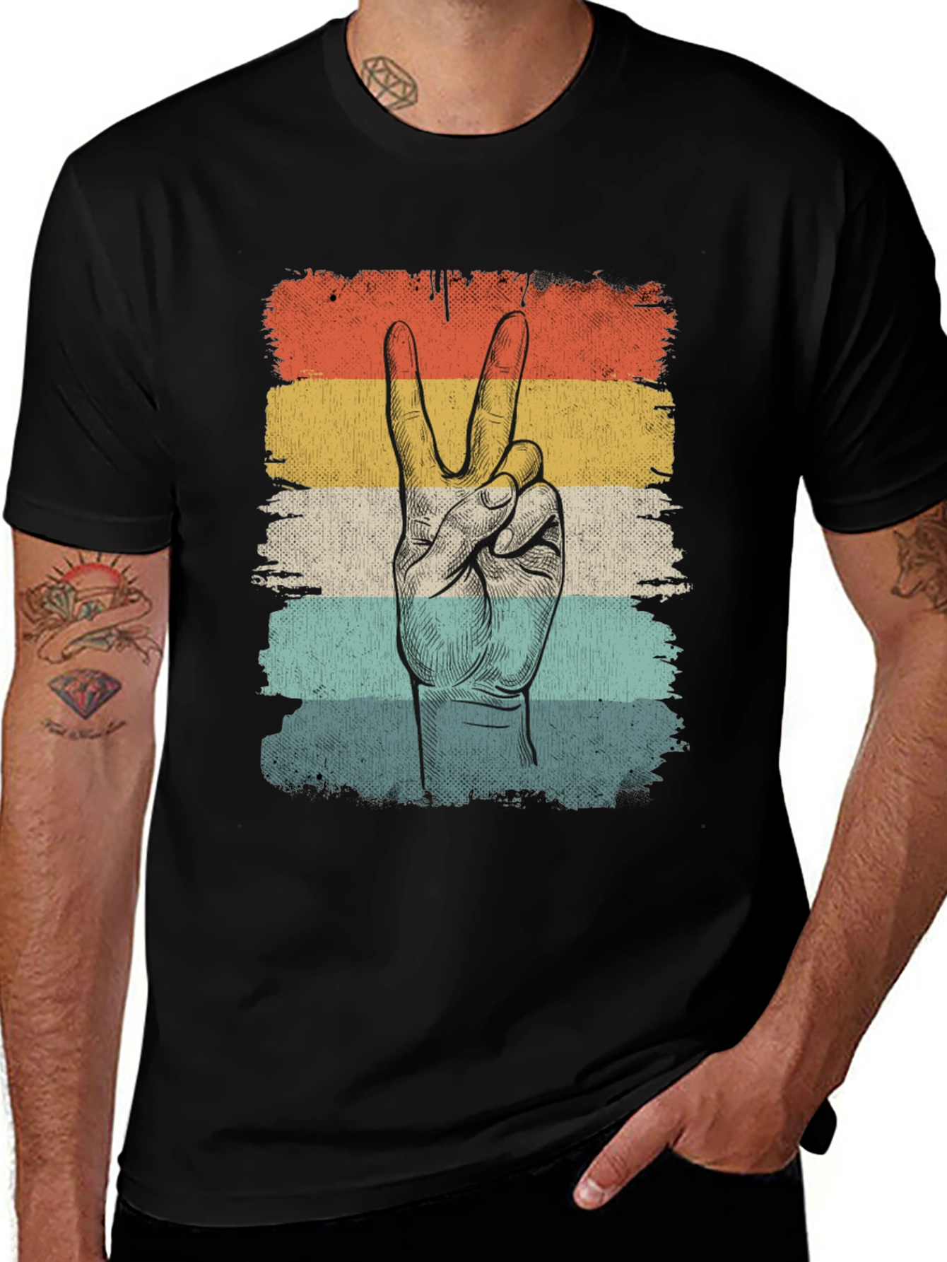 Variant 26 of Retro Peace Sign T-Shirt