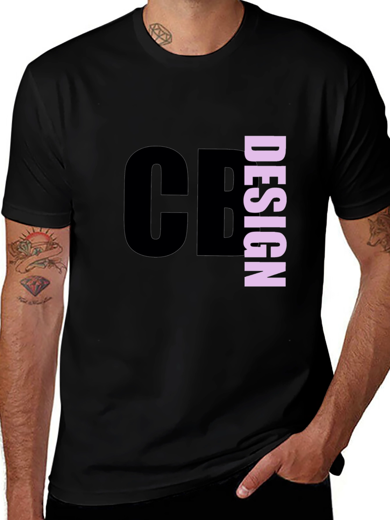 Variant 12 of CB Design Black T-Shirt