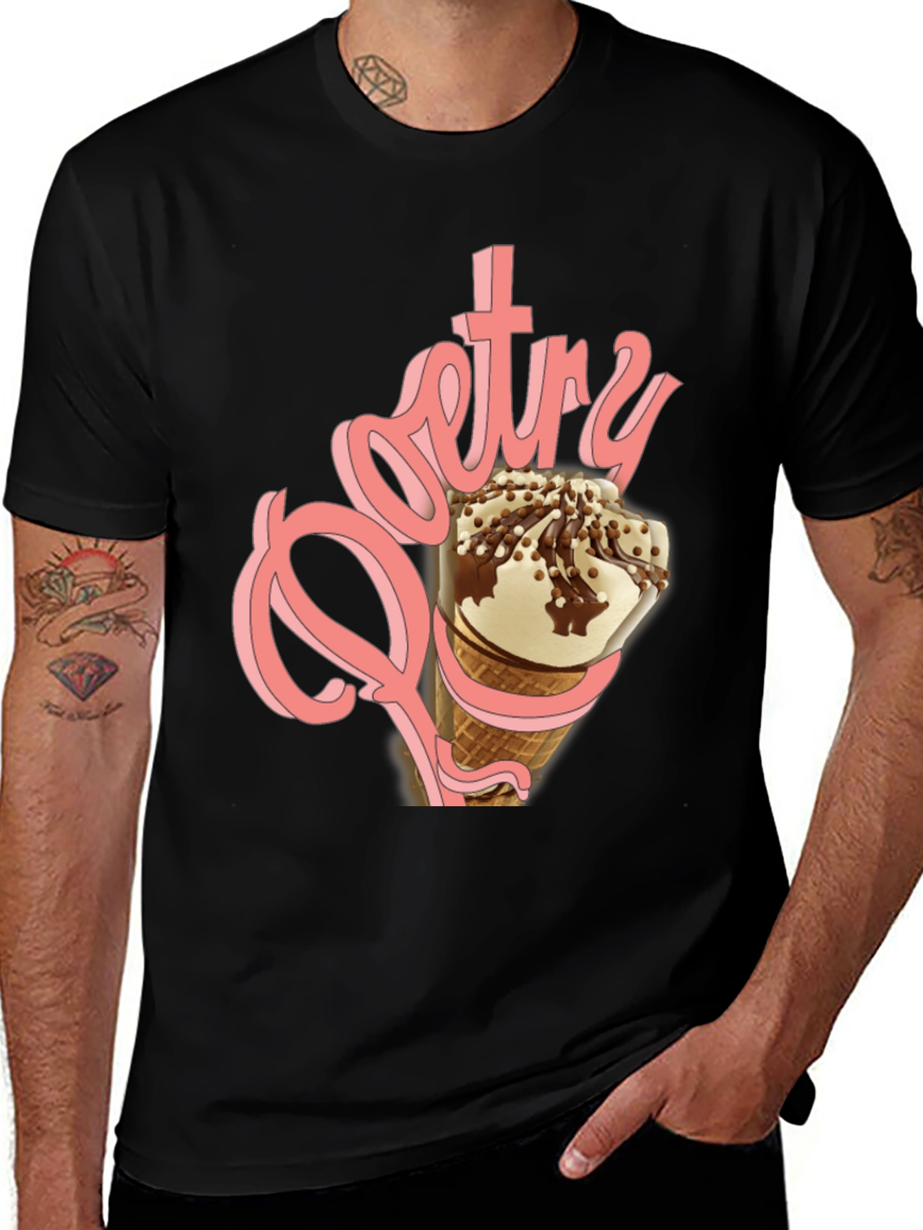 Ice Cream T-Shirt - Sweet Poetry Design