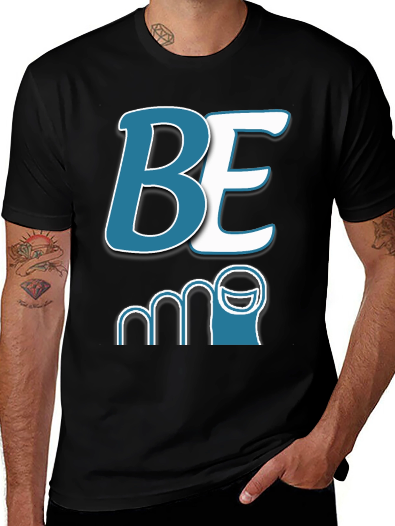 Black Be Toe T-Shirt Funny Pun Design main image