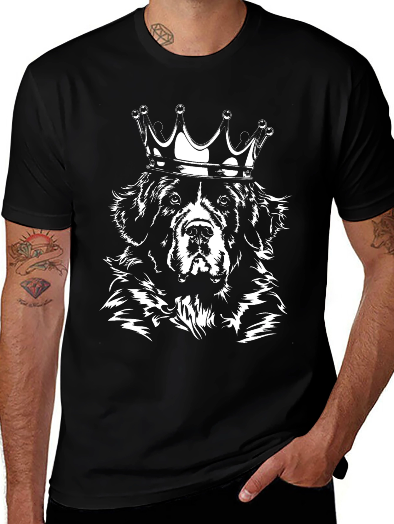 Variant 22 of Dog King Graphic Tee - Black