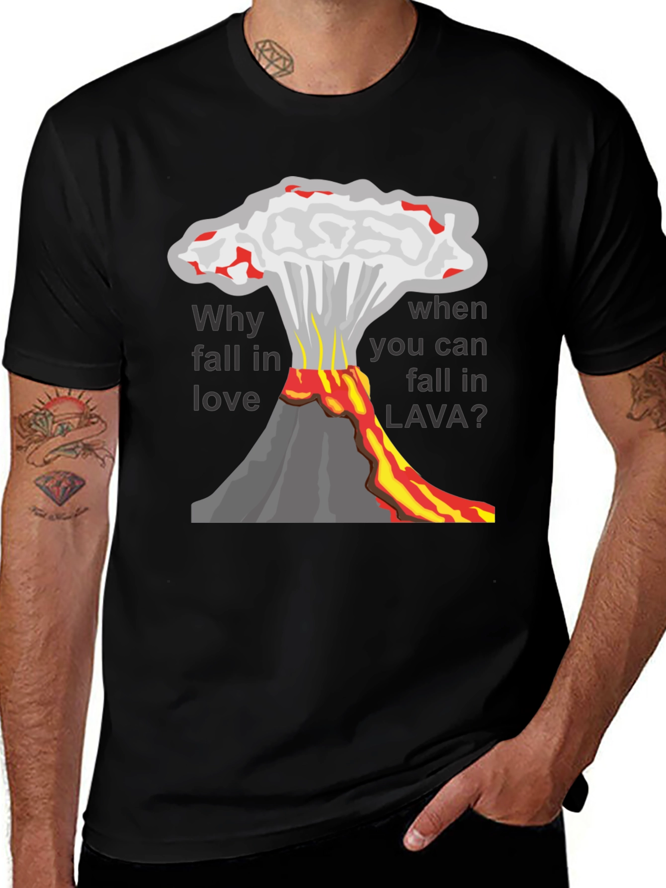 Variant 29 of Volcano Lava Love Men's T-Shirt