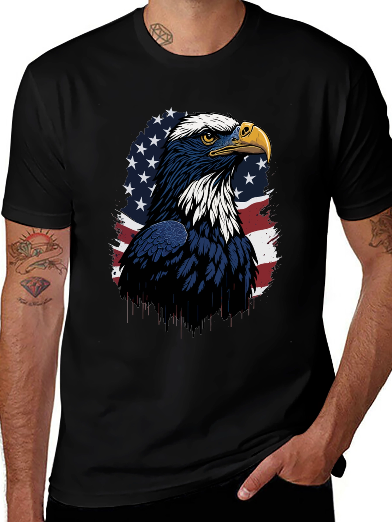 Variant 21 of American Eagle Flag Graphic T-Shirt