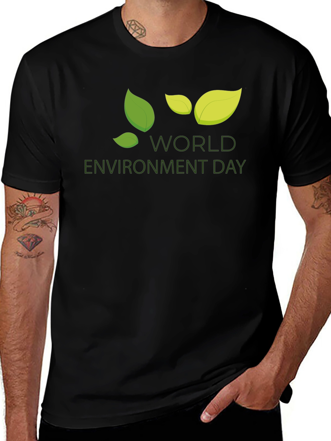 World Environment Day Black T-Shirt