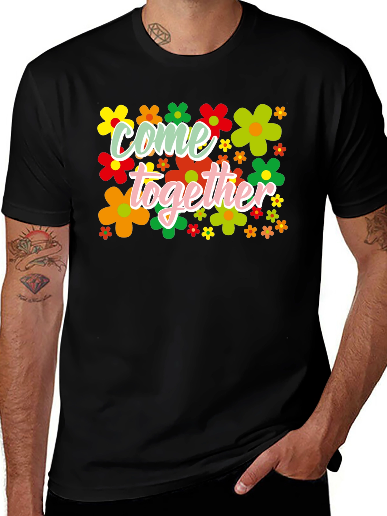 Variant 19 of Come Together Flower T-Shirt
