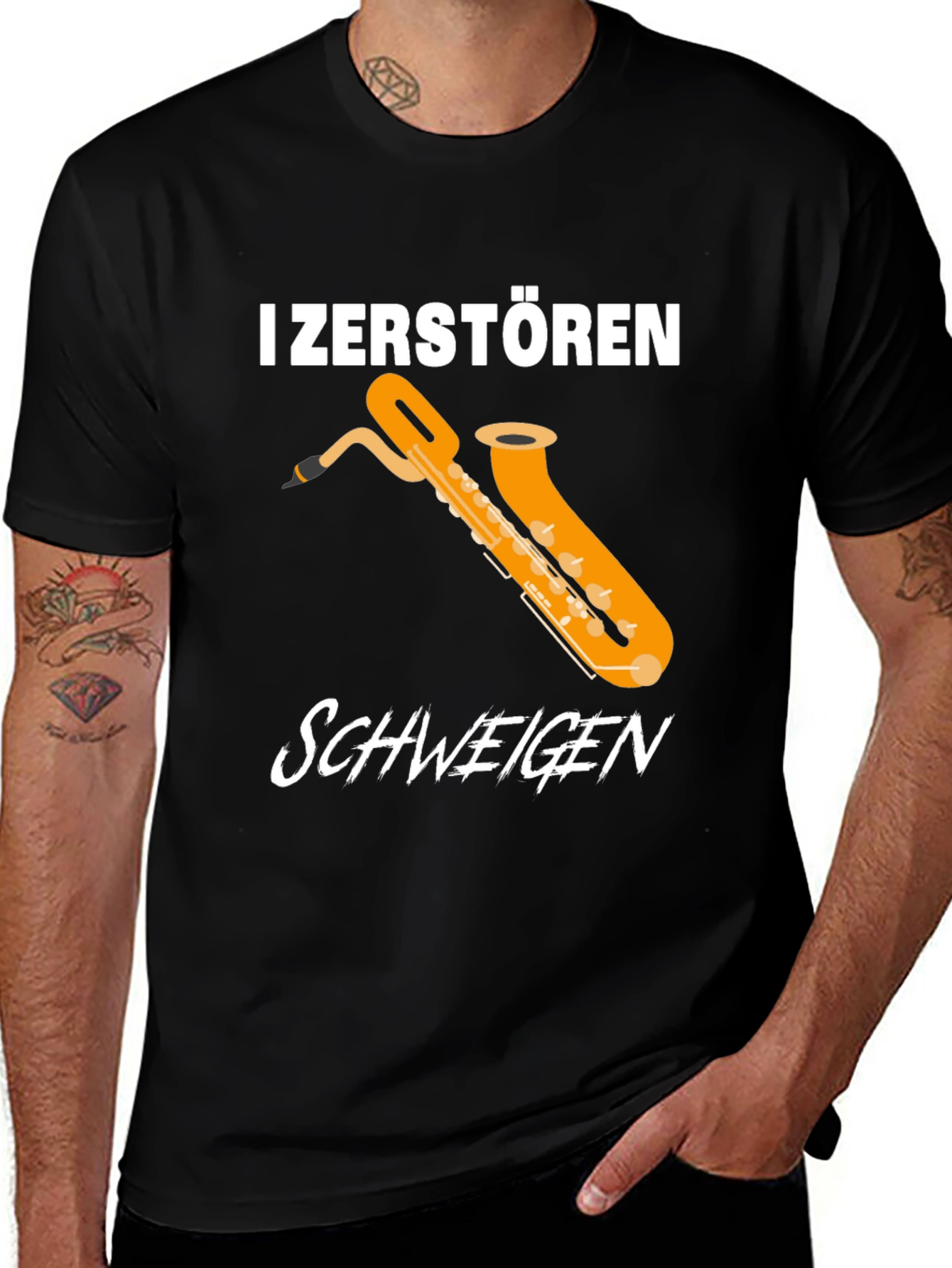 Variant 14 of Saxophone Graphic T-Shirt - Music Lover Tee