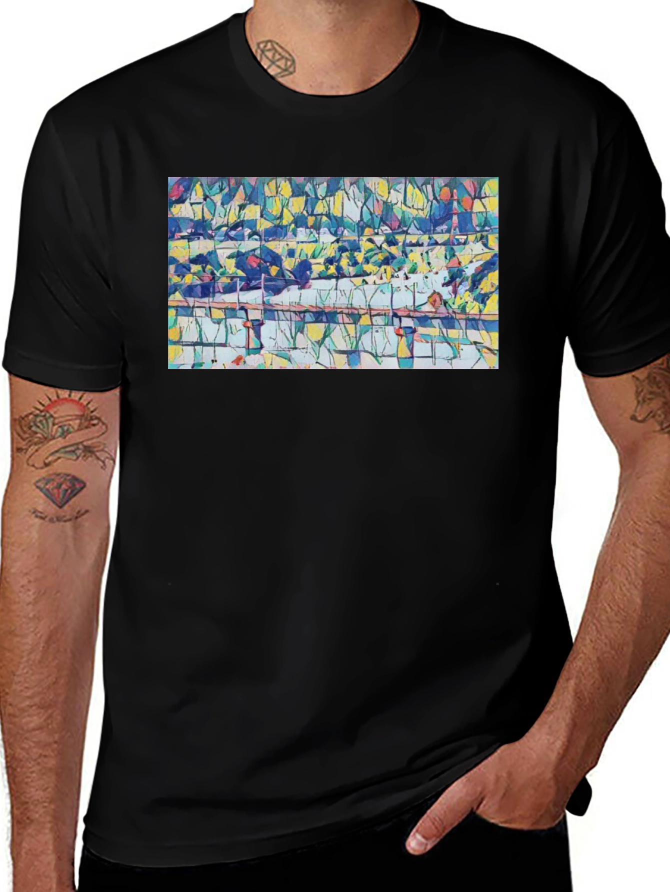 Variant 21 of Abstract Art T-Shirt - Modern Graphic Tee