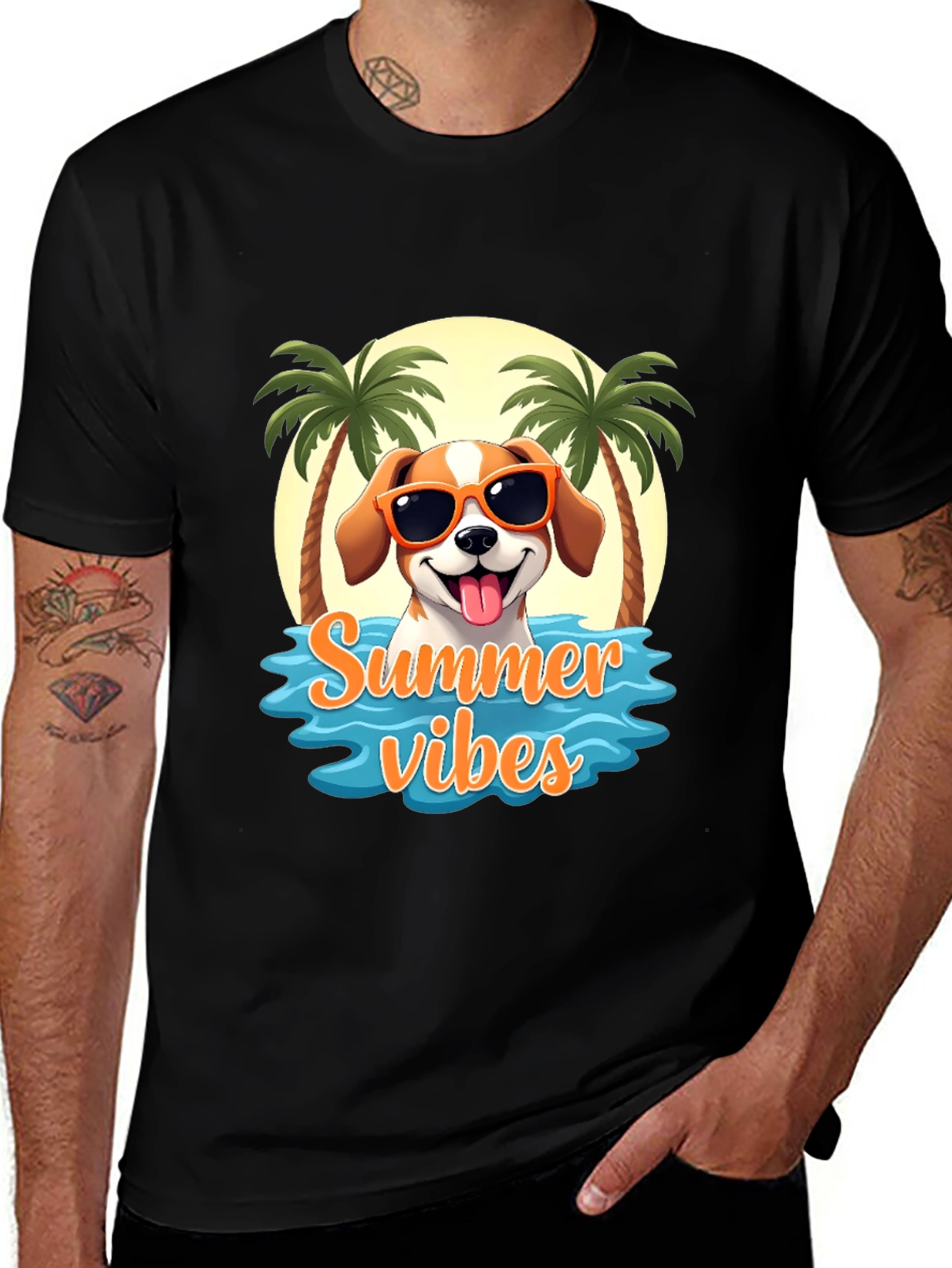 Variant 11 of Summer Vibes Dog T-Shirt