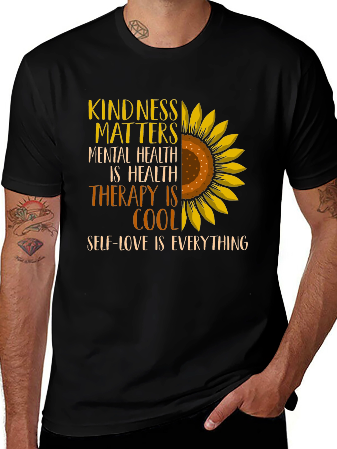 Variant 30 of Kindness Matters Sunflower Graphic Tee
