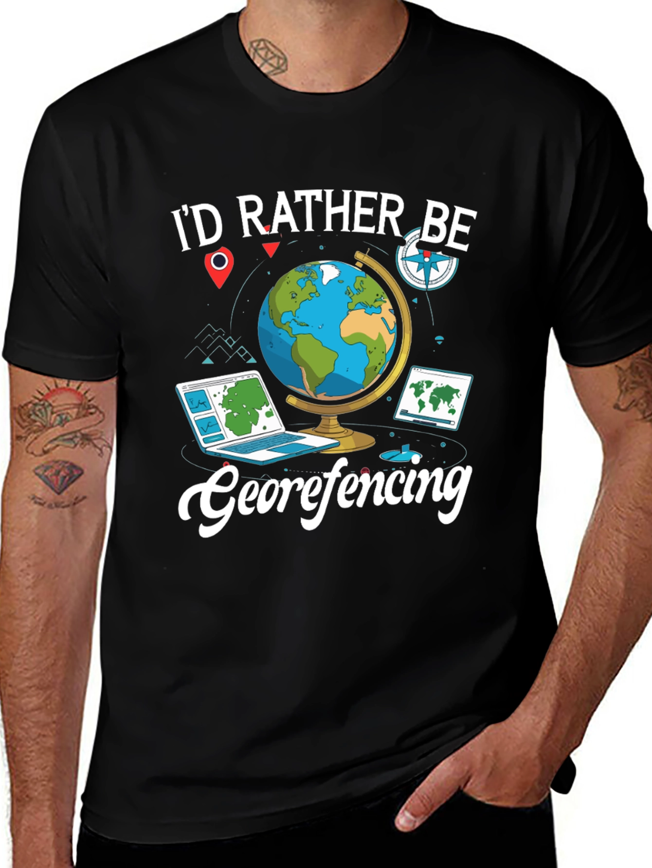 Geofencing T-Shirt - I'd Rather Be Geofencing