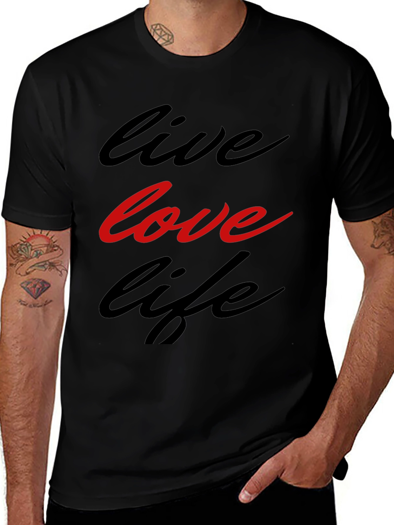 Variant 11 of Live, Love, Life Graphic Tee