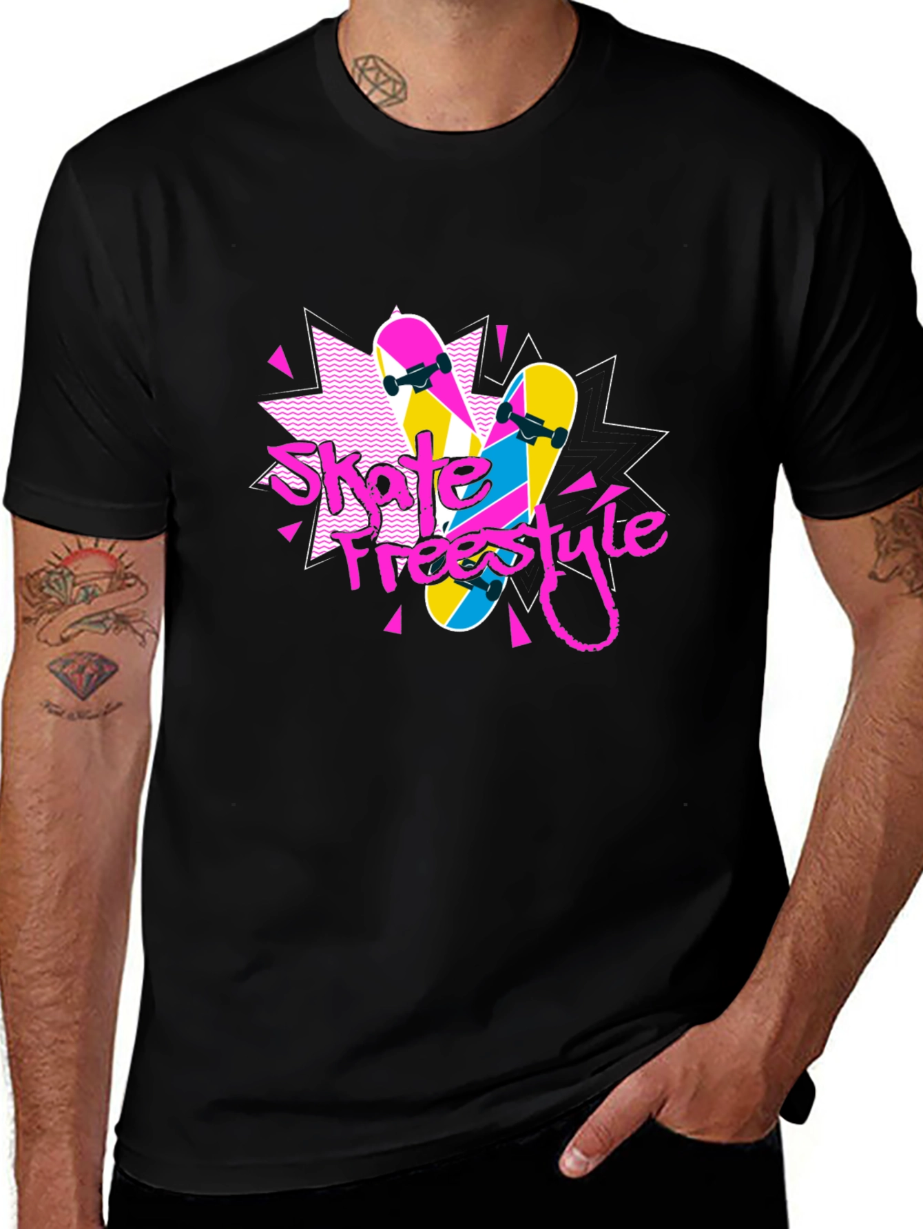 Variant 23 of Skate Freestyle Retro T-Shirt - Classic 80s Style