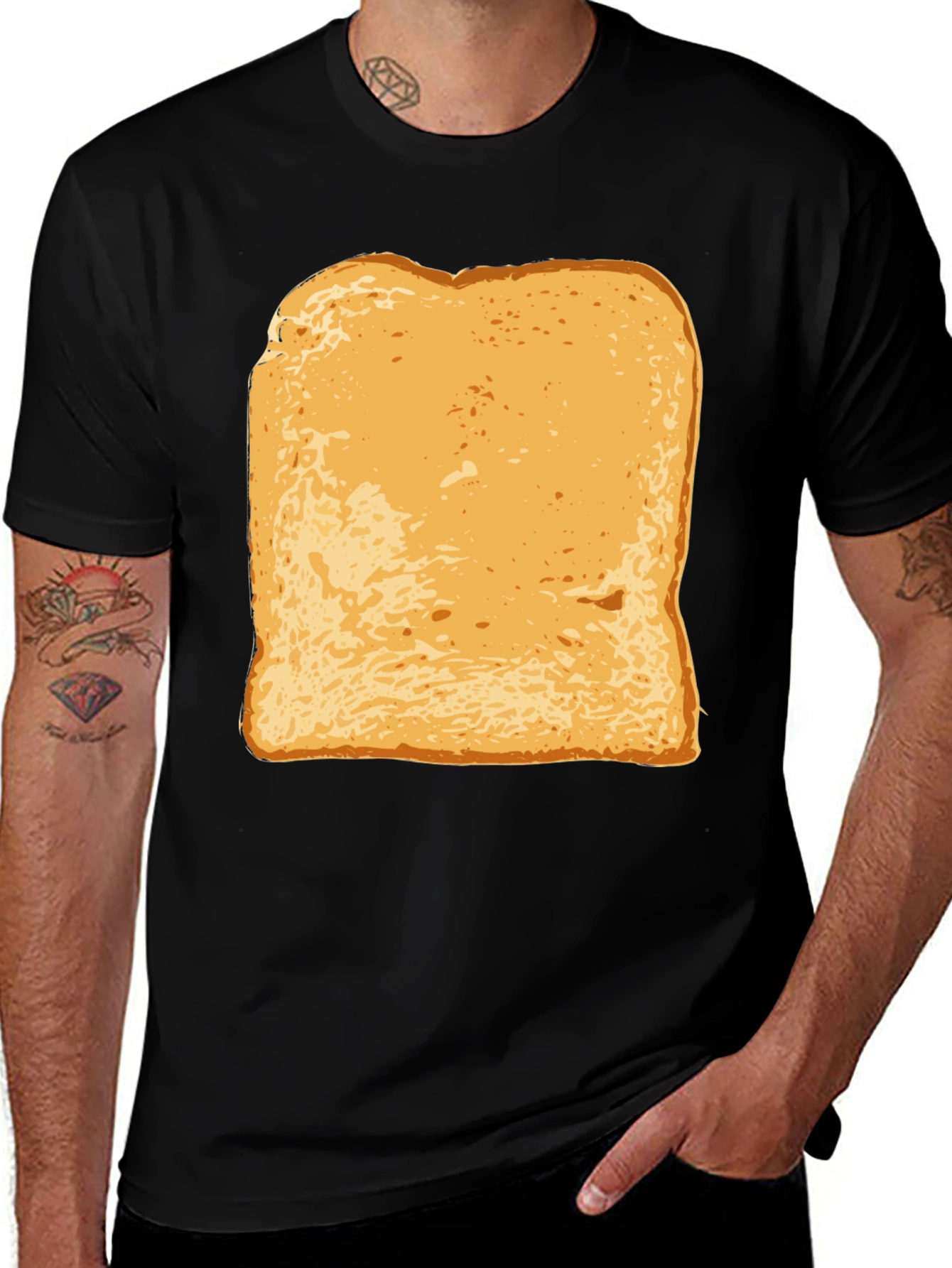 Variant 22 of Bread Slice Graphic Tee - Funny Food T-Shirt