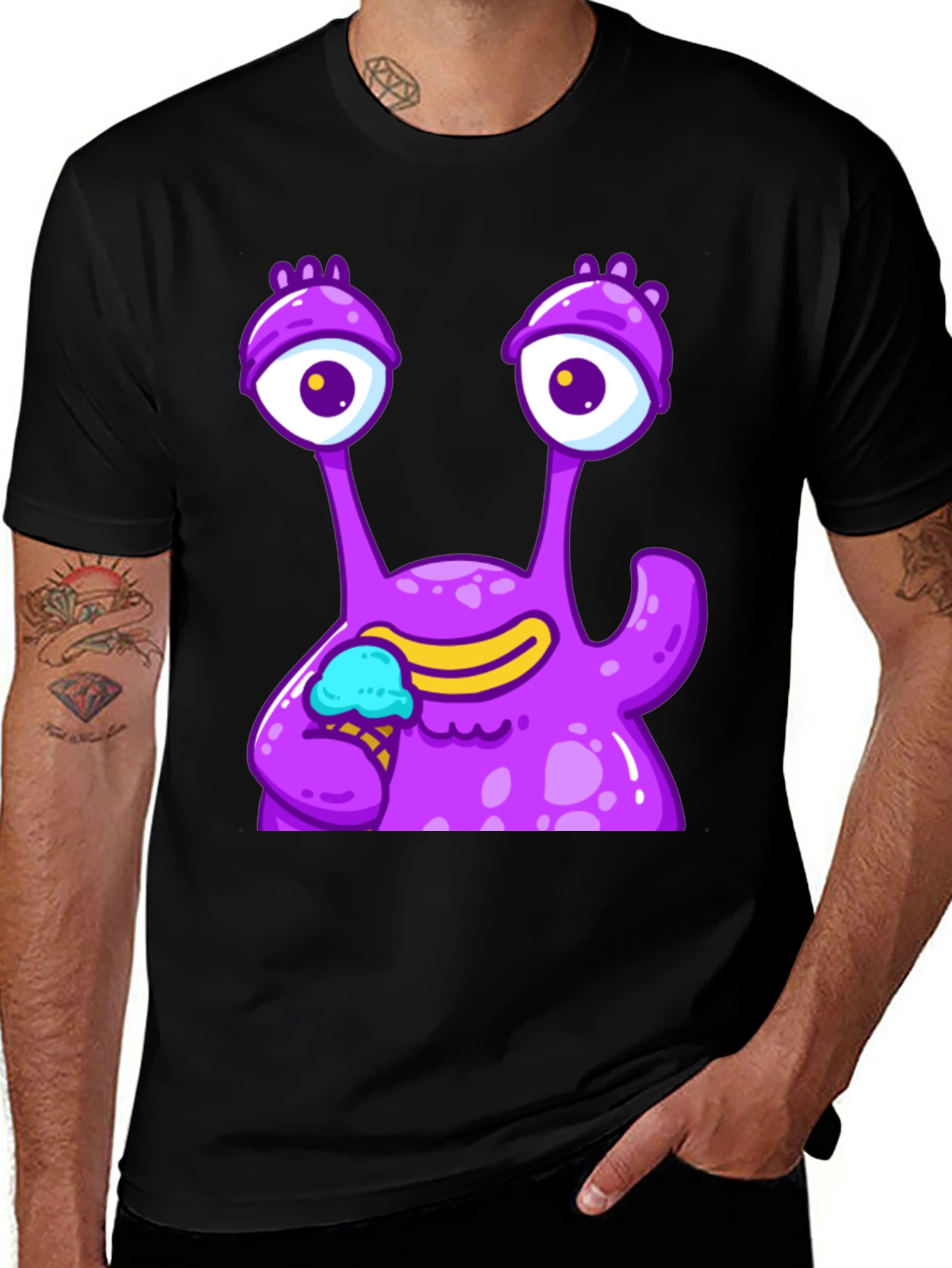 Variant 30 of Purple Alien Ice Cream T-Shirt