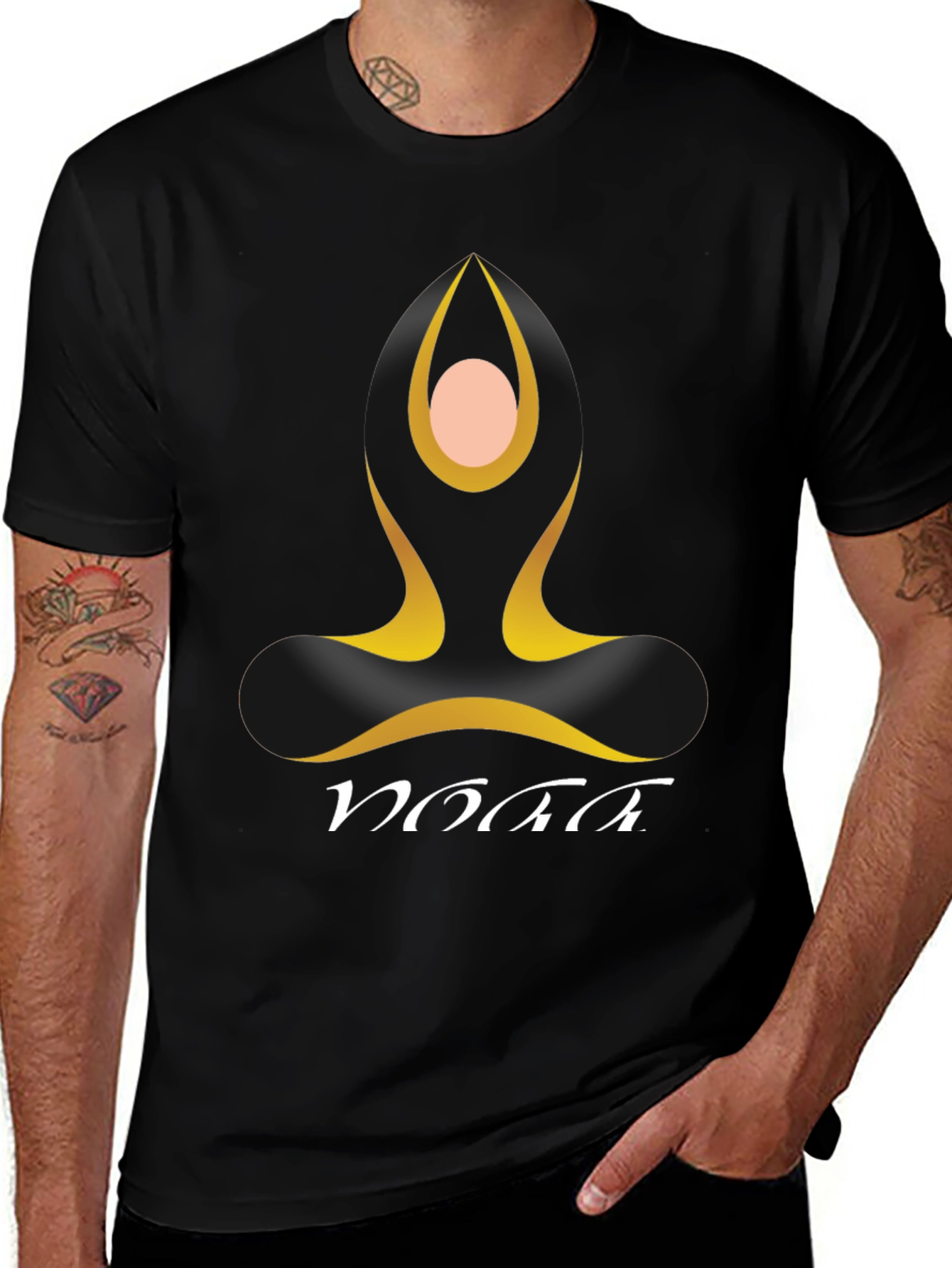 Variant 30 of Yoga Graphic T-Shirt - Meditative Style