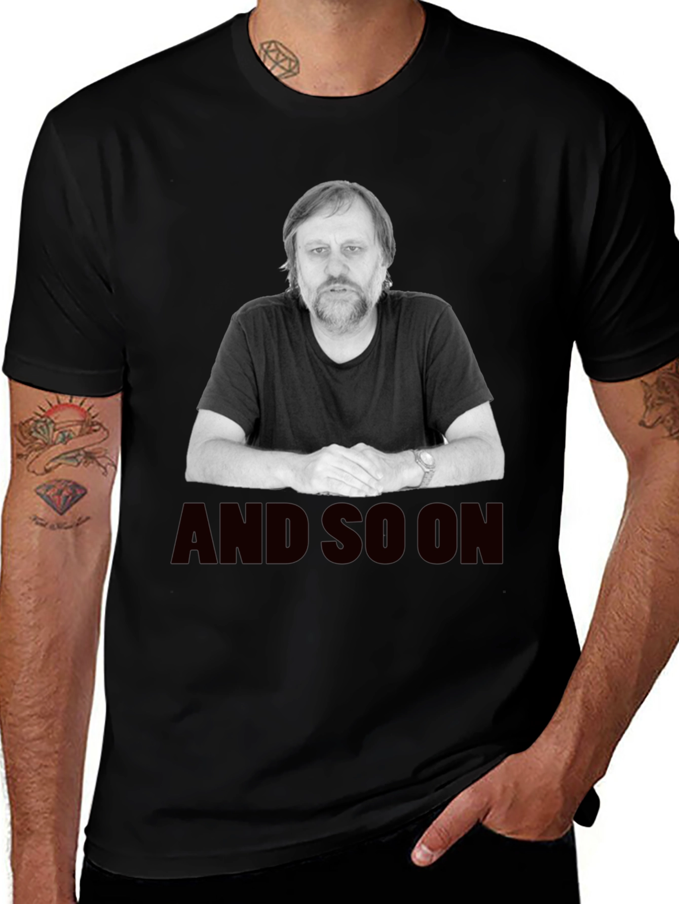 Zizek "And So On" Black T-Shirt