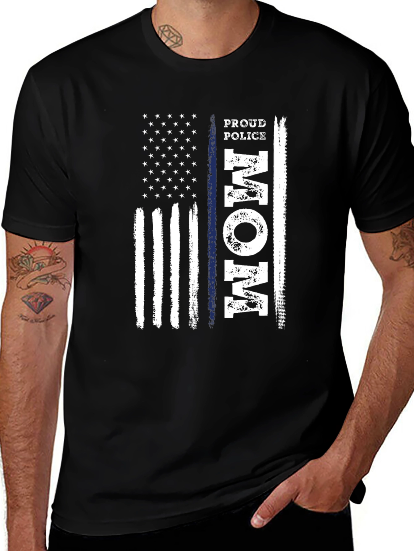 Proud Police Mom T-Shirt