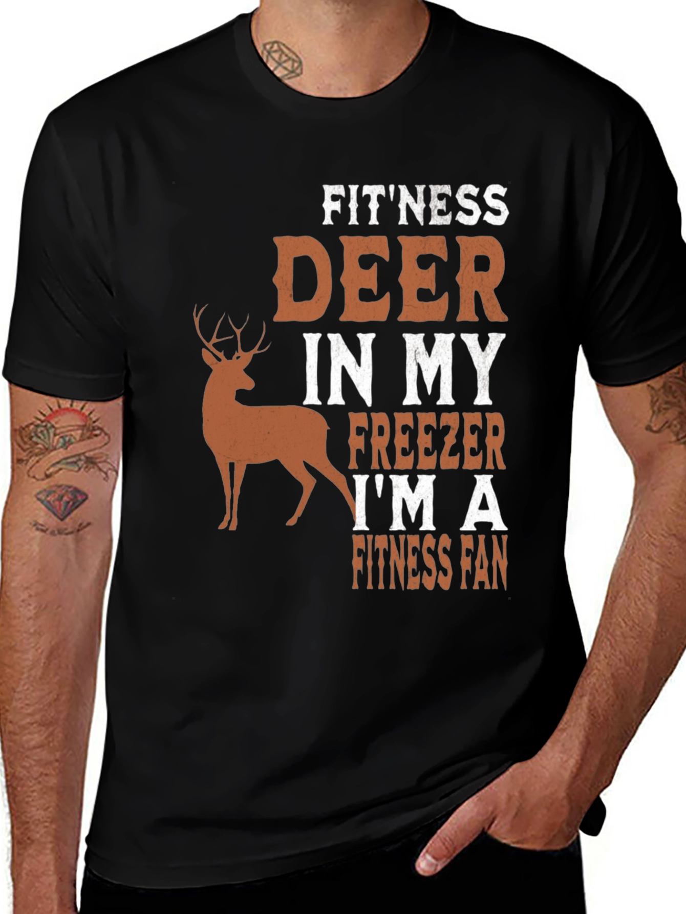 Variant 9 of Fitness Deer Freezer Fan T-Shirt