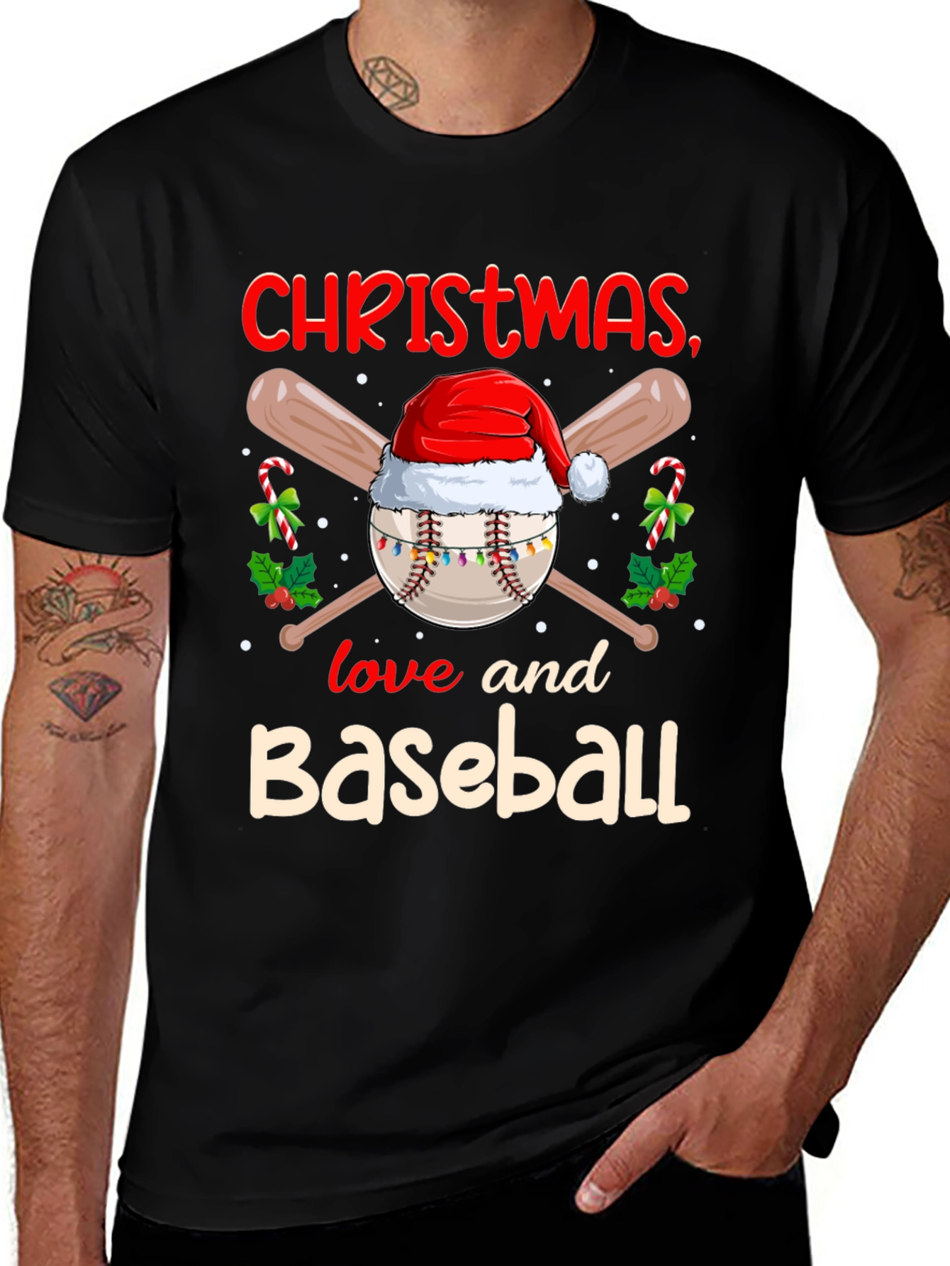 Variant 29 of Christmas Baseball T-Shirt