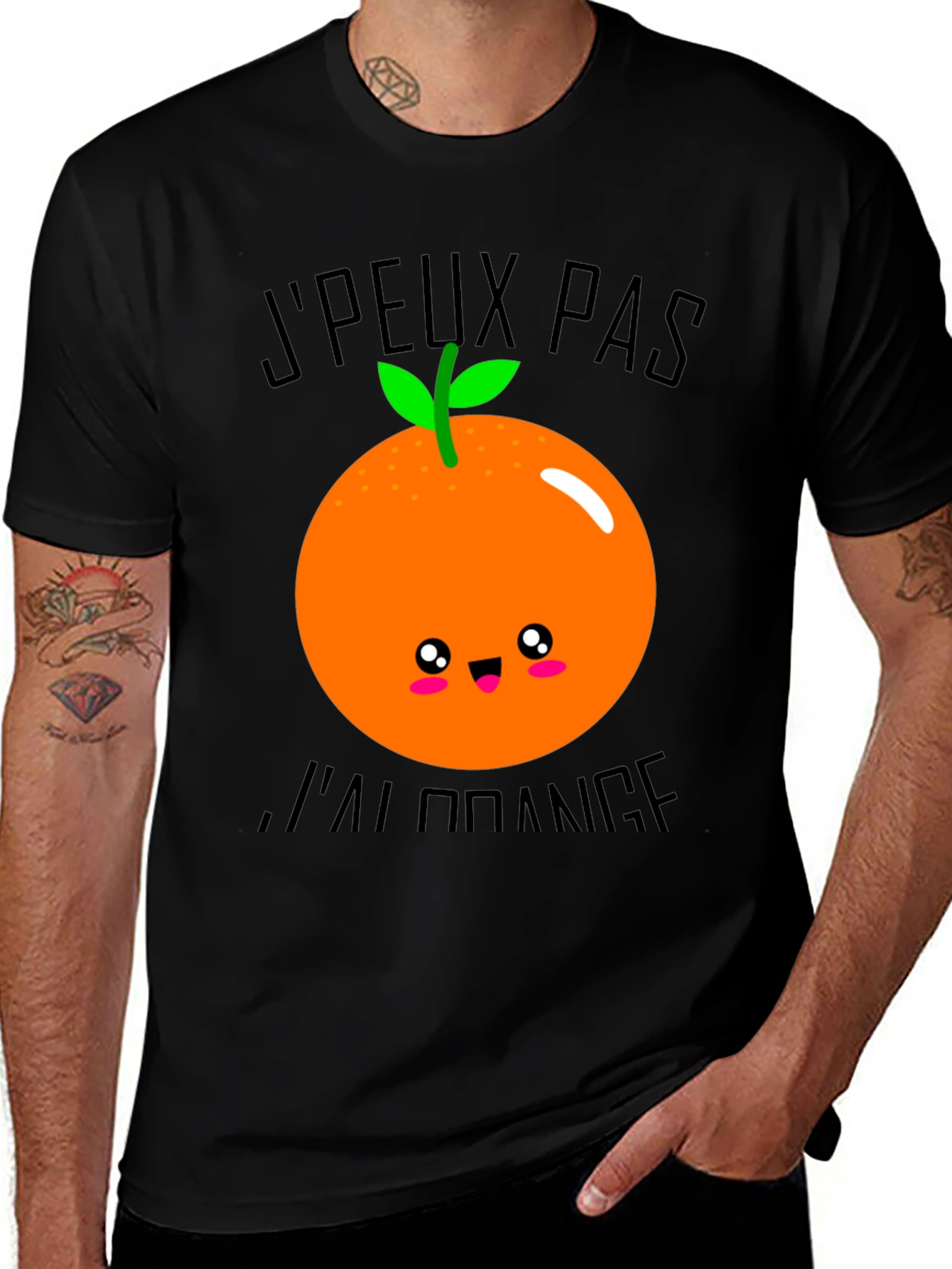 Variant 3 of Funny Fruit Pun T-Shirt - I'm All Orange