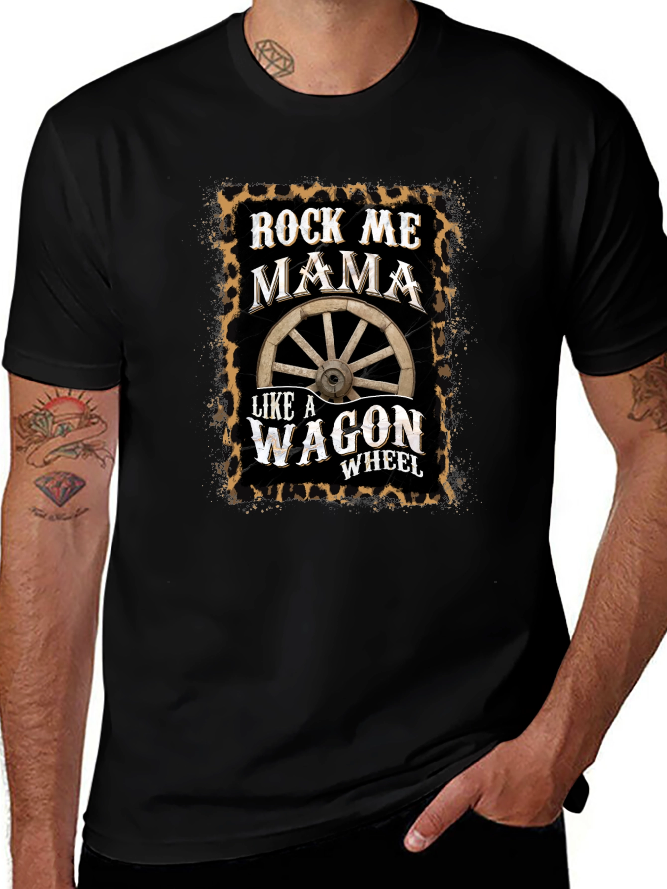 Variant 18 of Rock Me Mama Wagon Wheel T-Shirt