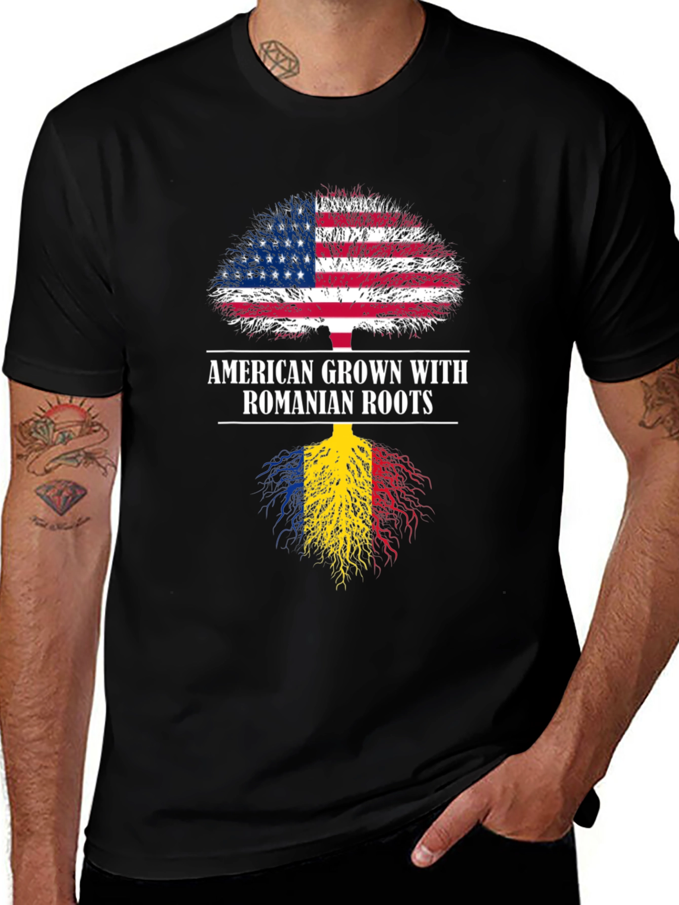 American Grown with Romanian Roots T-Shirt