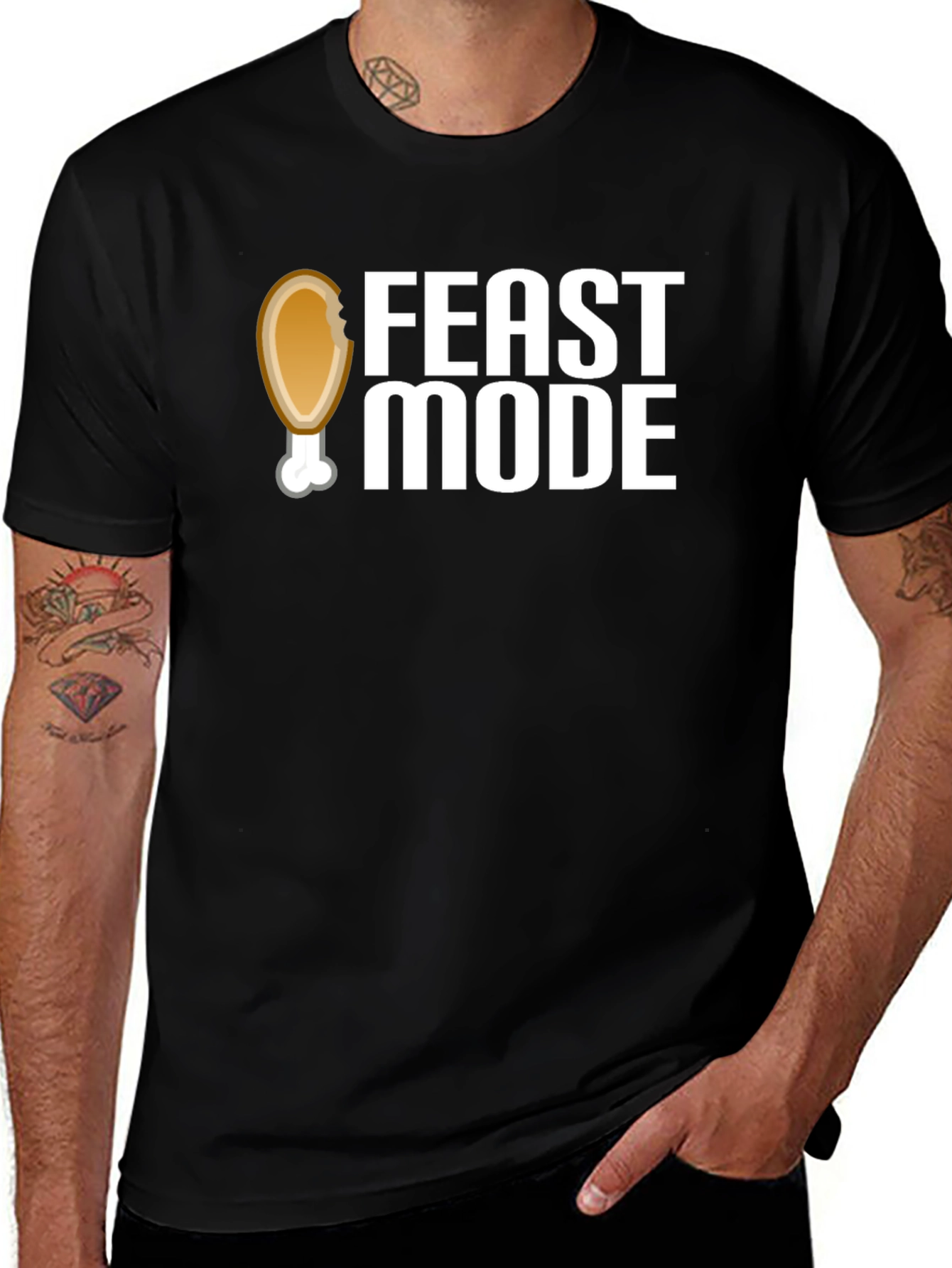 Feast Mode Graphic T-Shirt - Thanksgiving Apparel