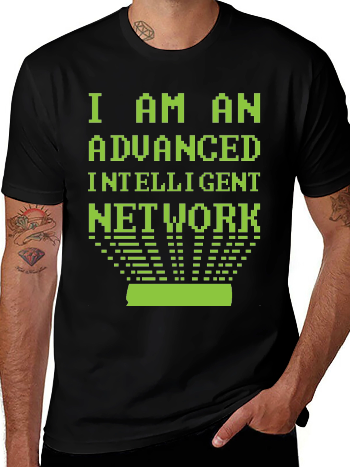 Variant 21 of I AM AN ADVANCED INTELLIGENT NETWORK T-Shirt