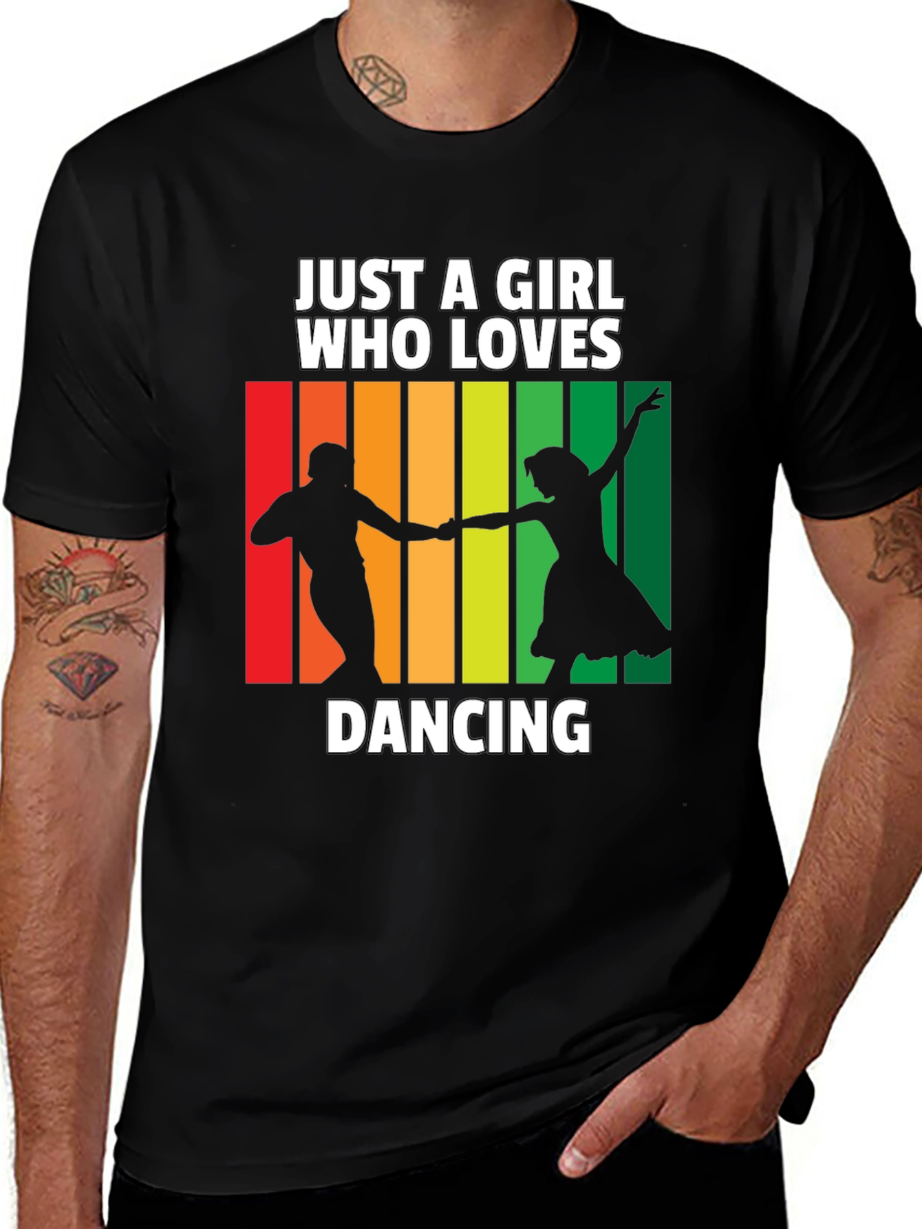 Variant 18 of Dancing Lover T-Shirt: Just a Girl Who Loves Dancing Tee