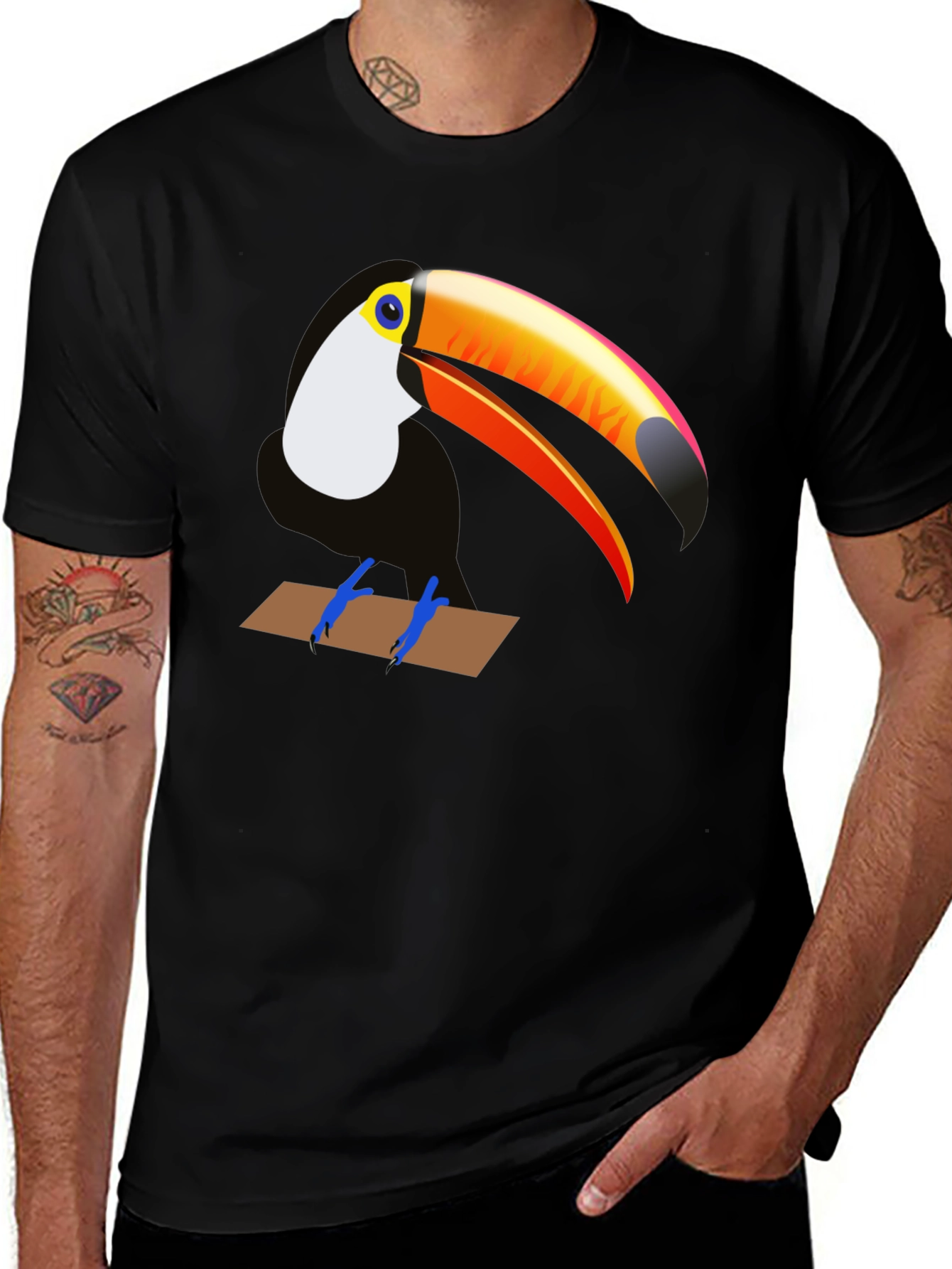 Variant 9 of Toucan Graphic Tee - Tropical Bird T-Shirt