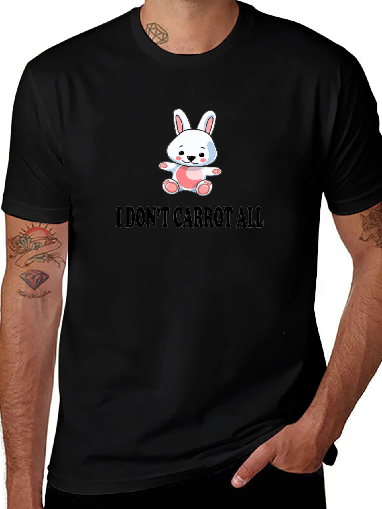 Variant 17 of Funny "I Don't Carrot All" Bunny T-Shirt