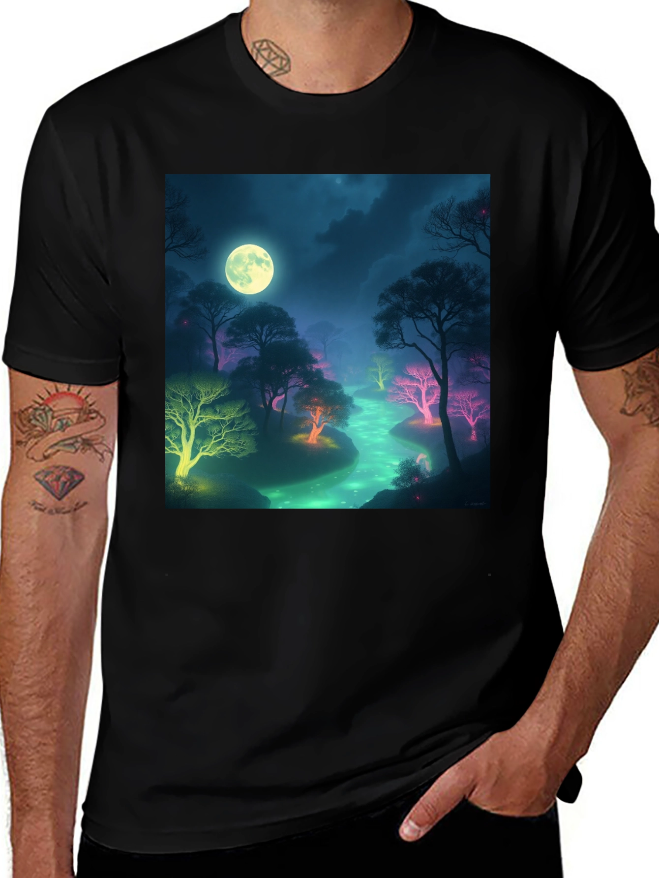 Variant 29 of Moonlit River Graphic Tee