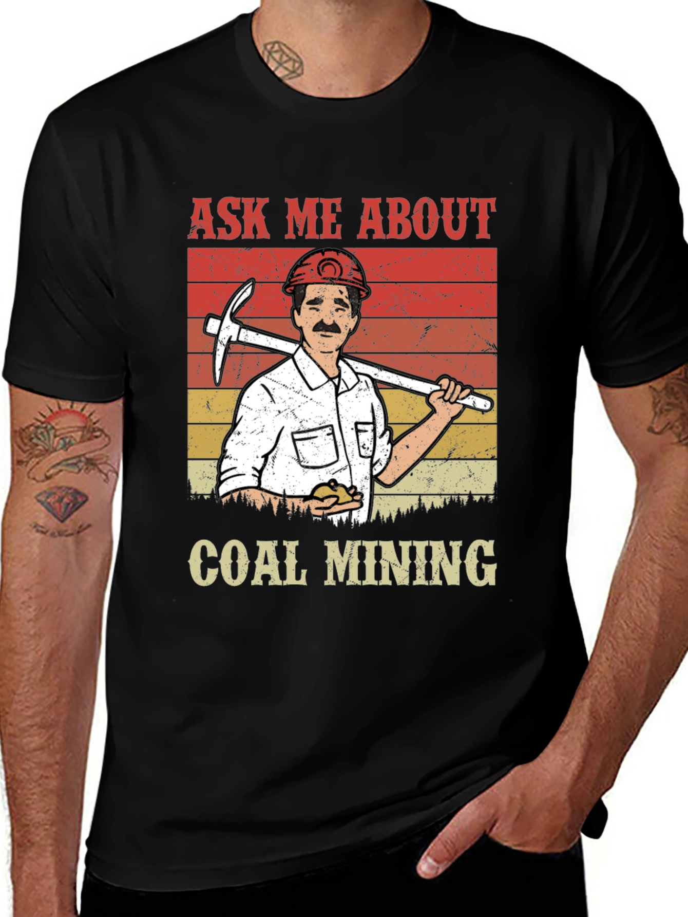 Variant 14 of Ask Me About Coal Mining T-Shirt