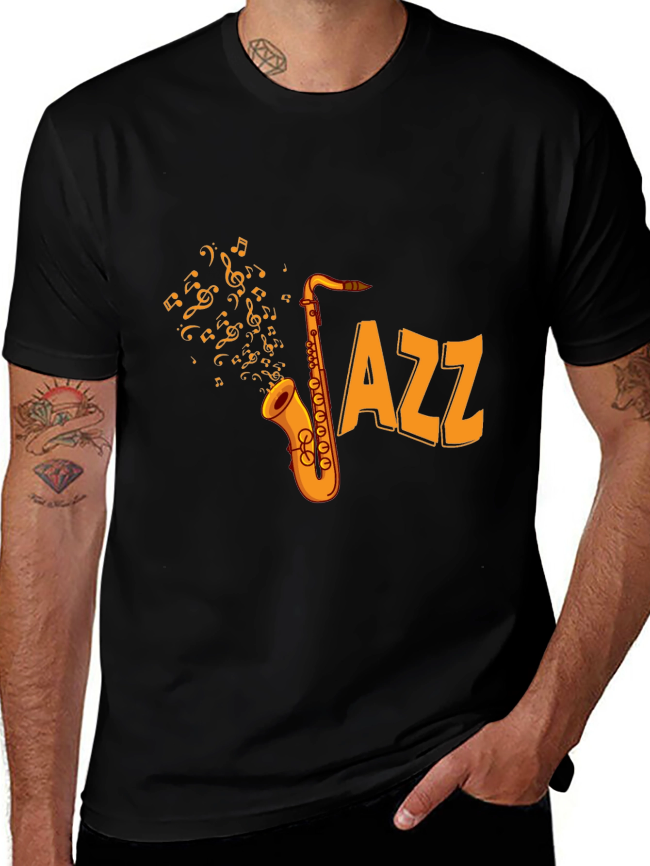 Variant 6 of Jazz Saxophone Graphic Tee