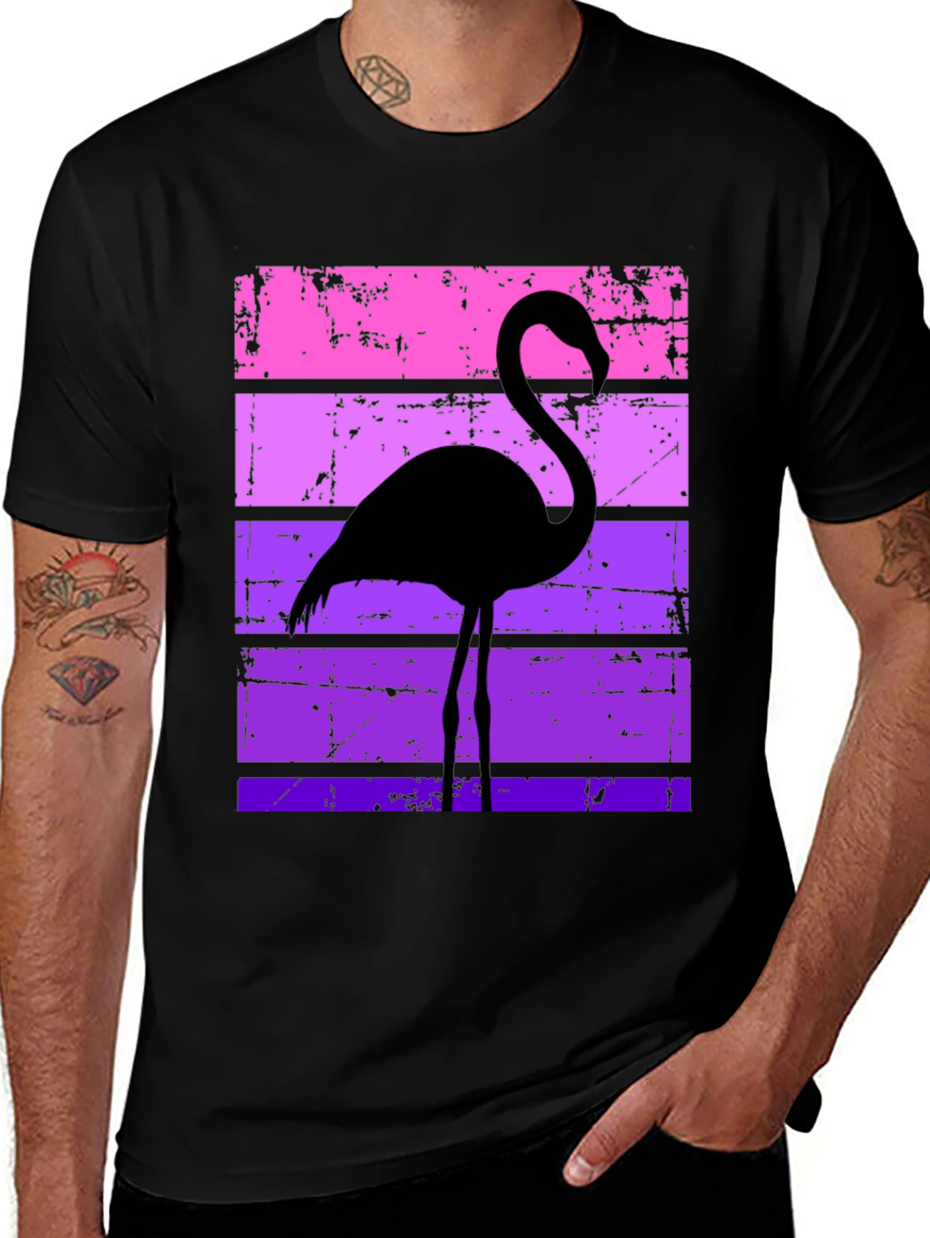 Variant 30 of Retro Flamingo Graphic Tee