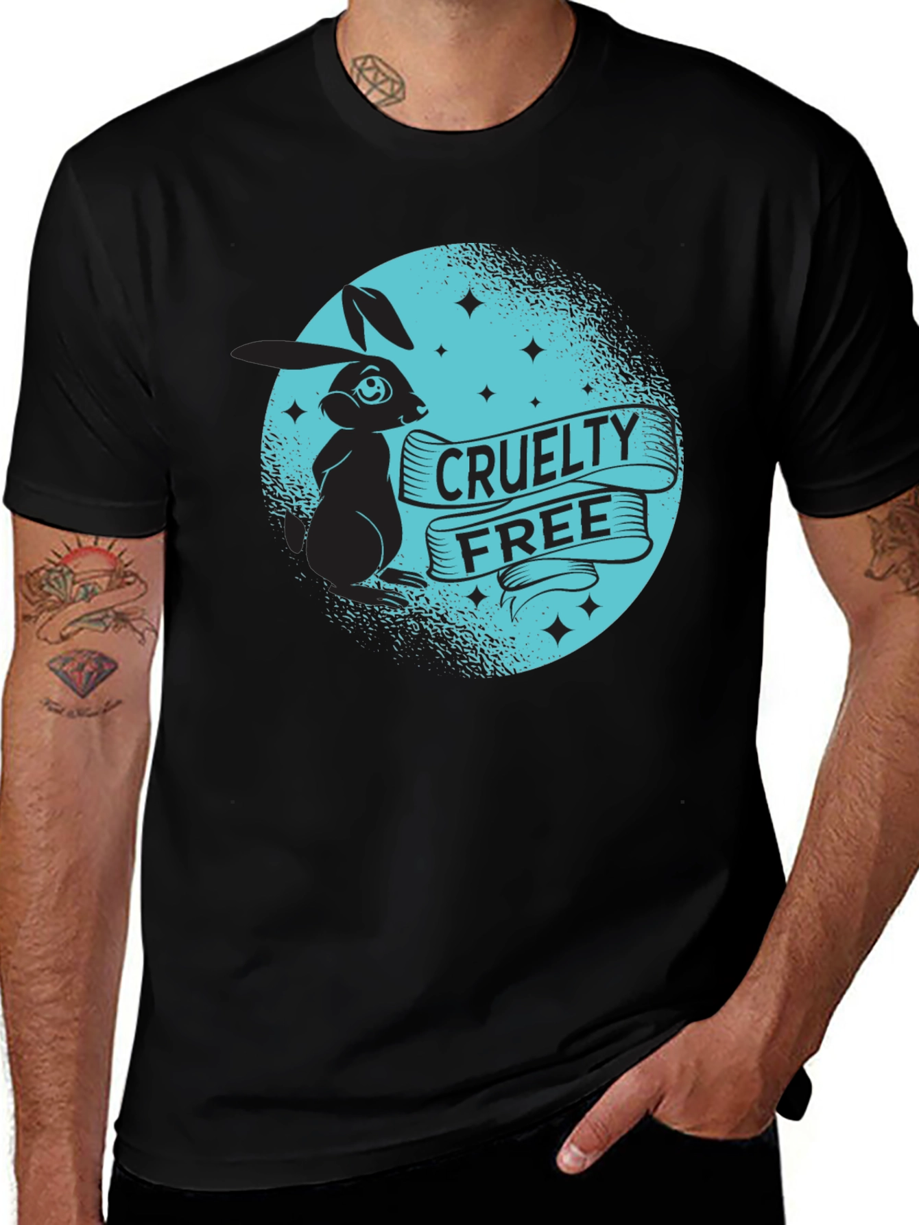 Variant 21 of Cruelty-Free Bunny Graphic T-Shirt