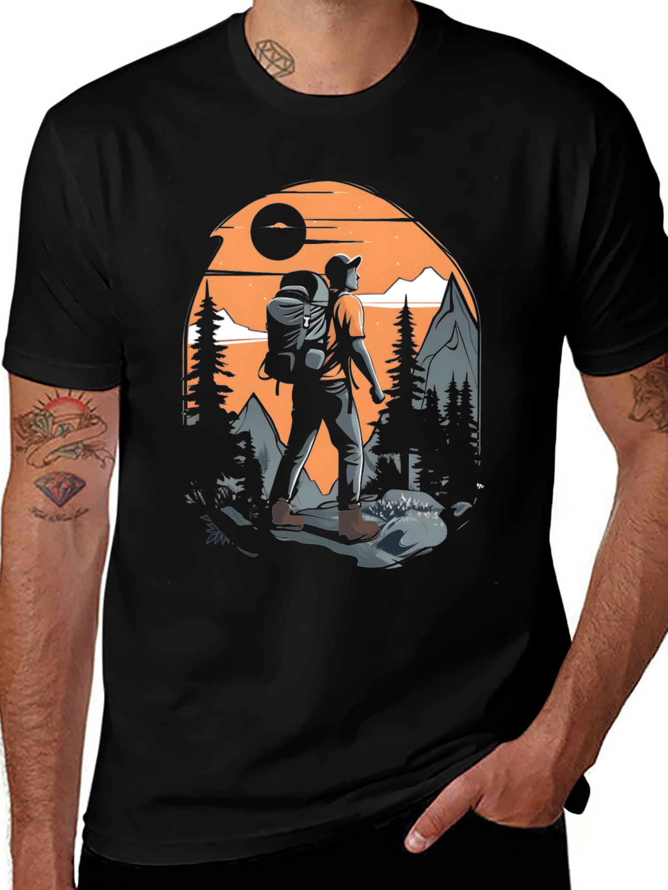 Variant 4 of Hiking Adventure Graphic Tee - Men's