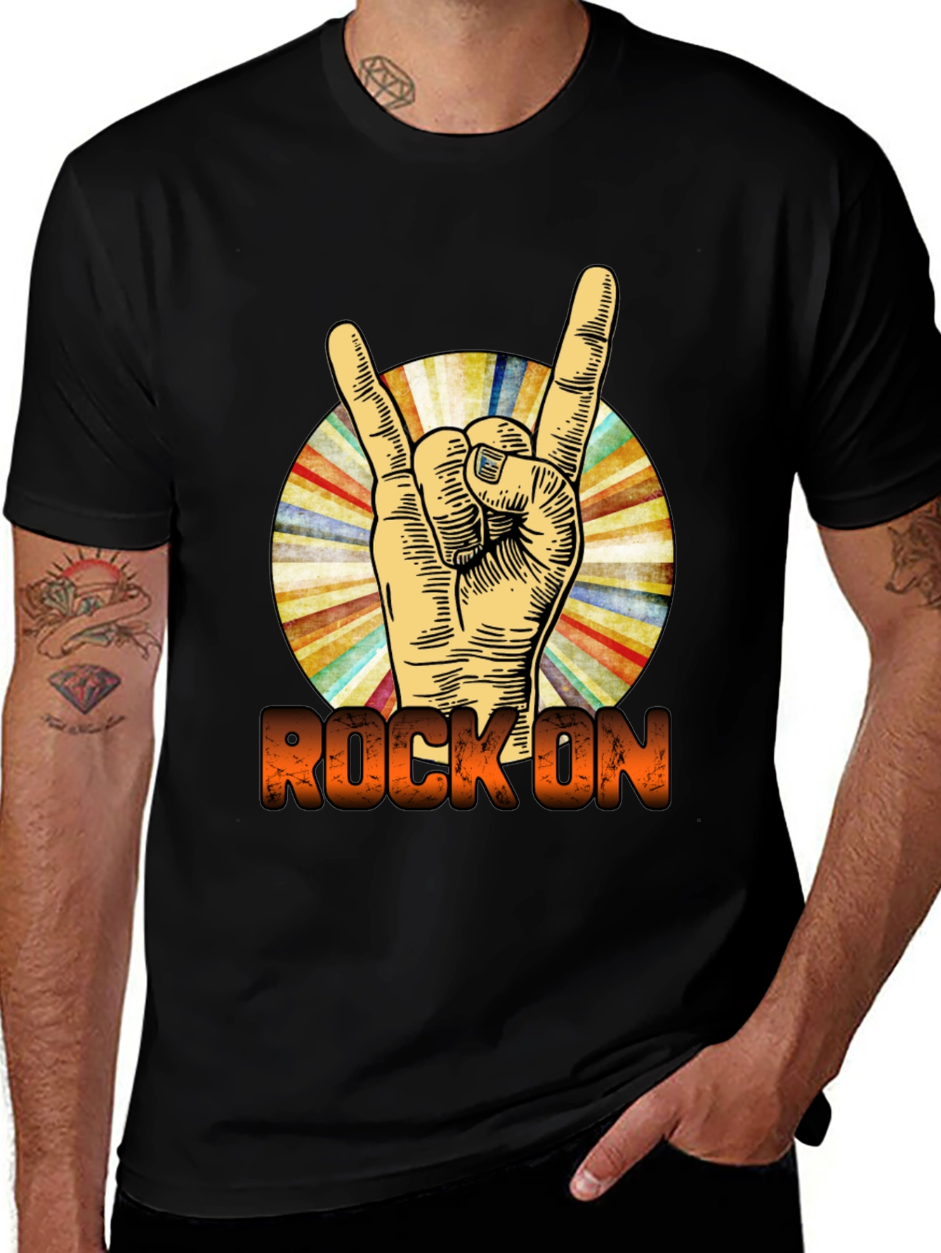 Variant 10 of Rock On Graphic T-Shirt