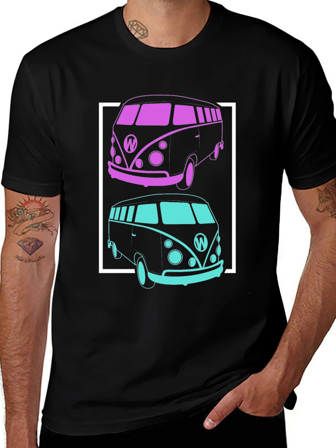 Variant 9 of Retro VW Bus T-Shirt