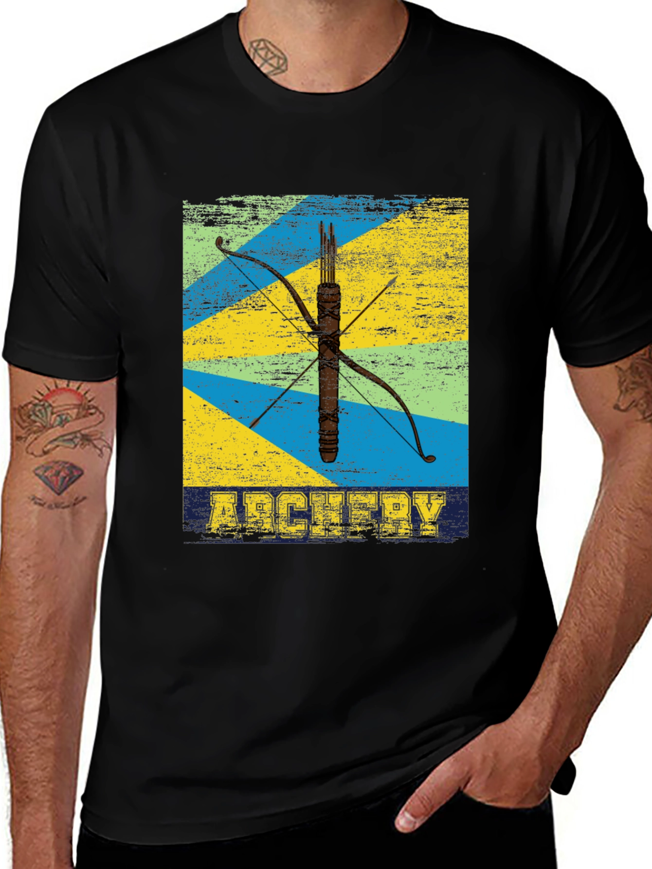 Variant 20 of Archery Retro Style Graphic Tee