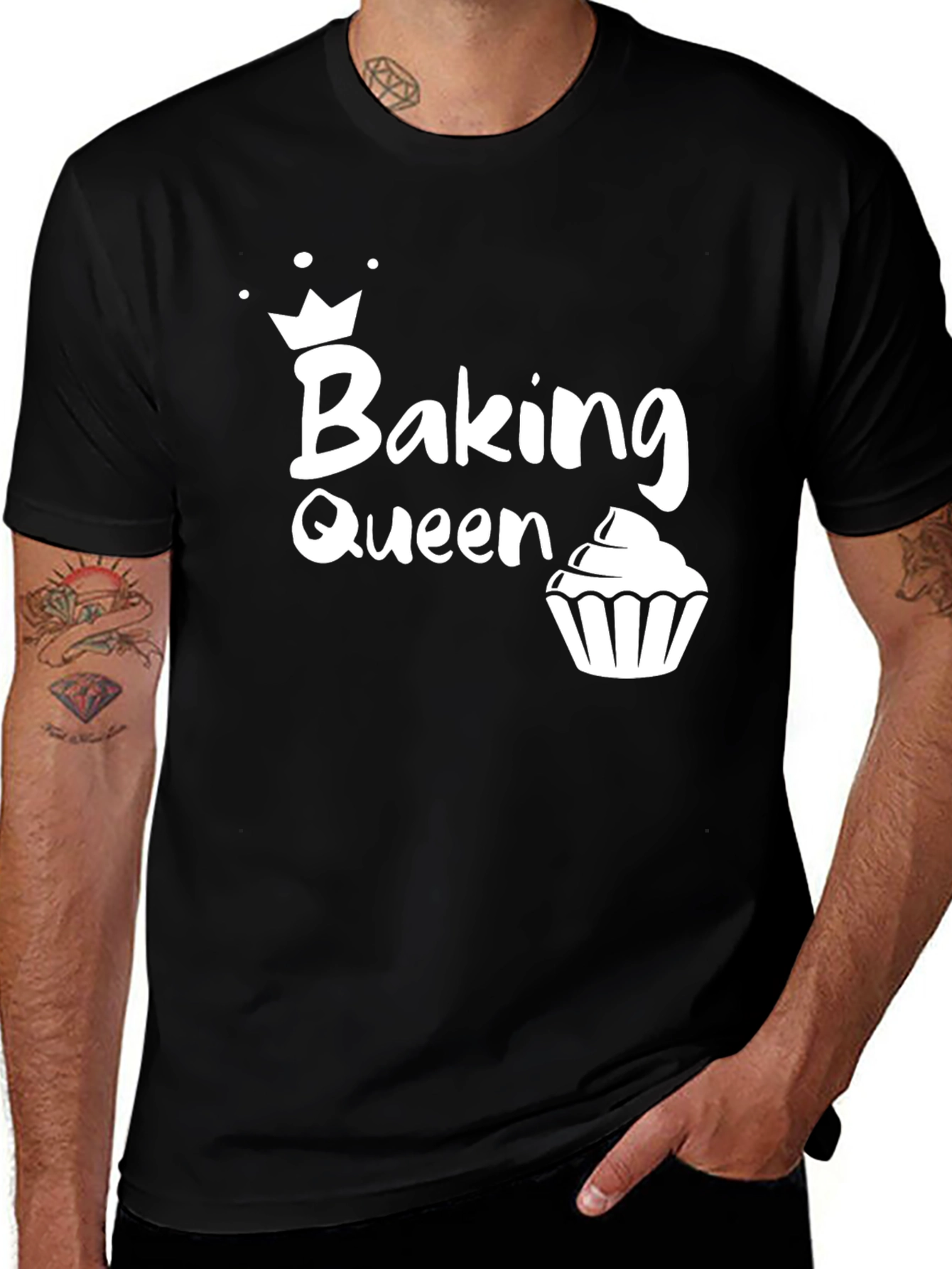 Variant 12 of Baking Queen T-Shirt - Cute Cupcake Design