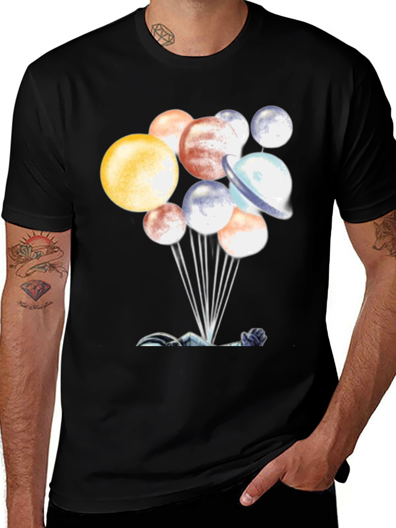 Variant 20 of Planetary Balloon T-Shirt