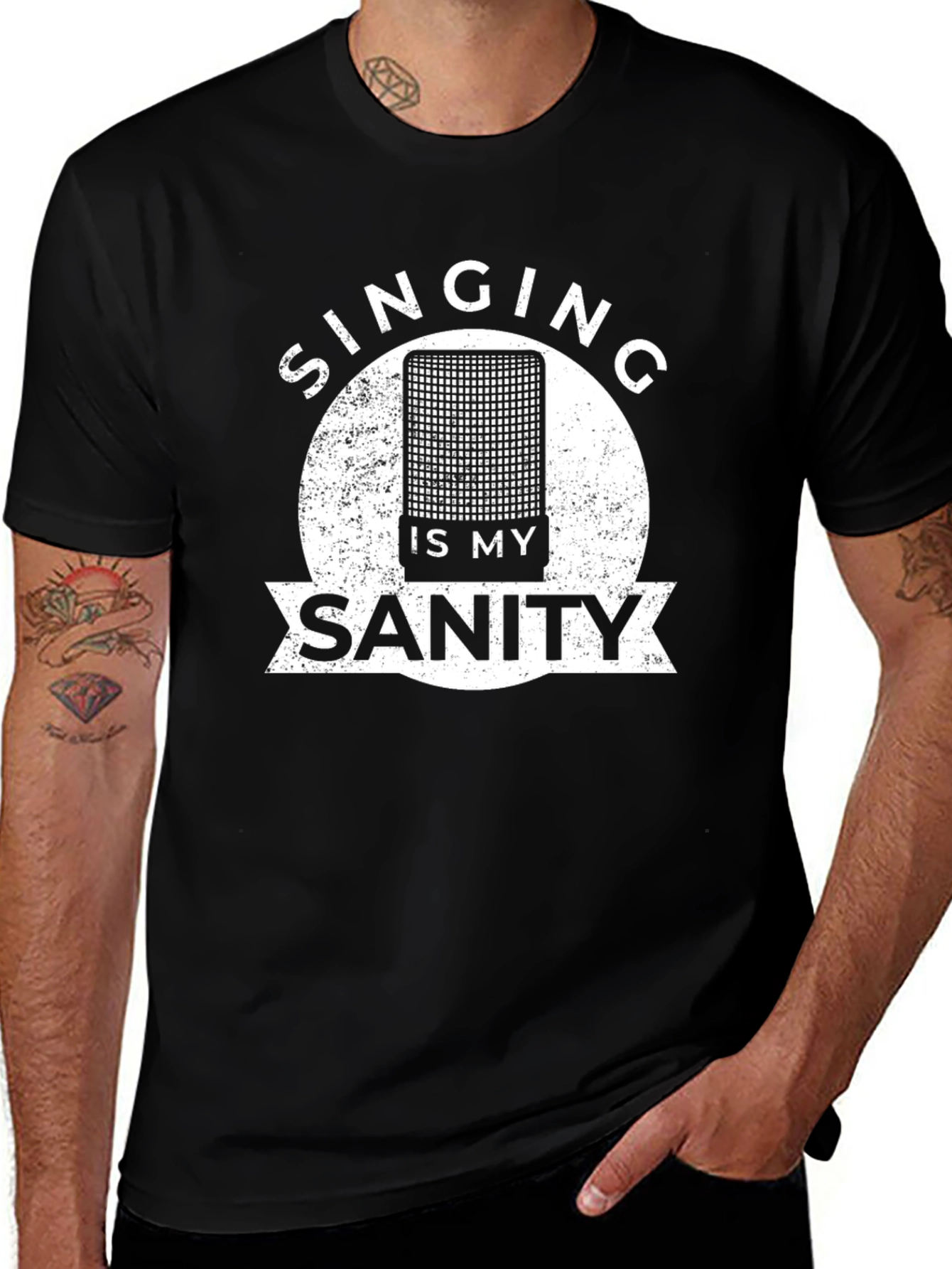 Variant 9 of Singing is My Sanity Black T-Shirt
