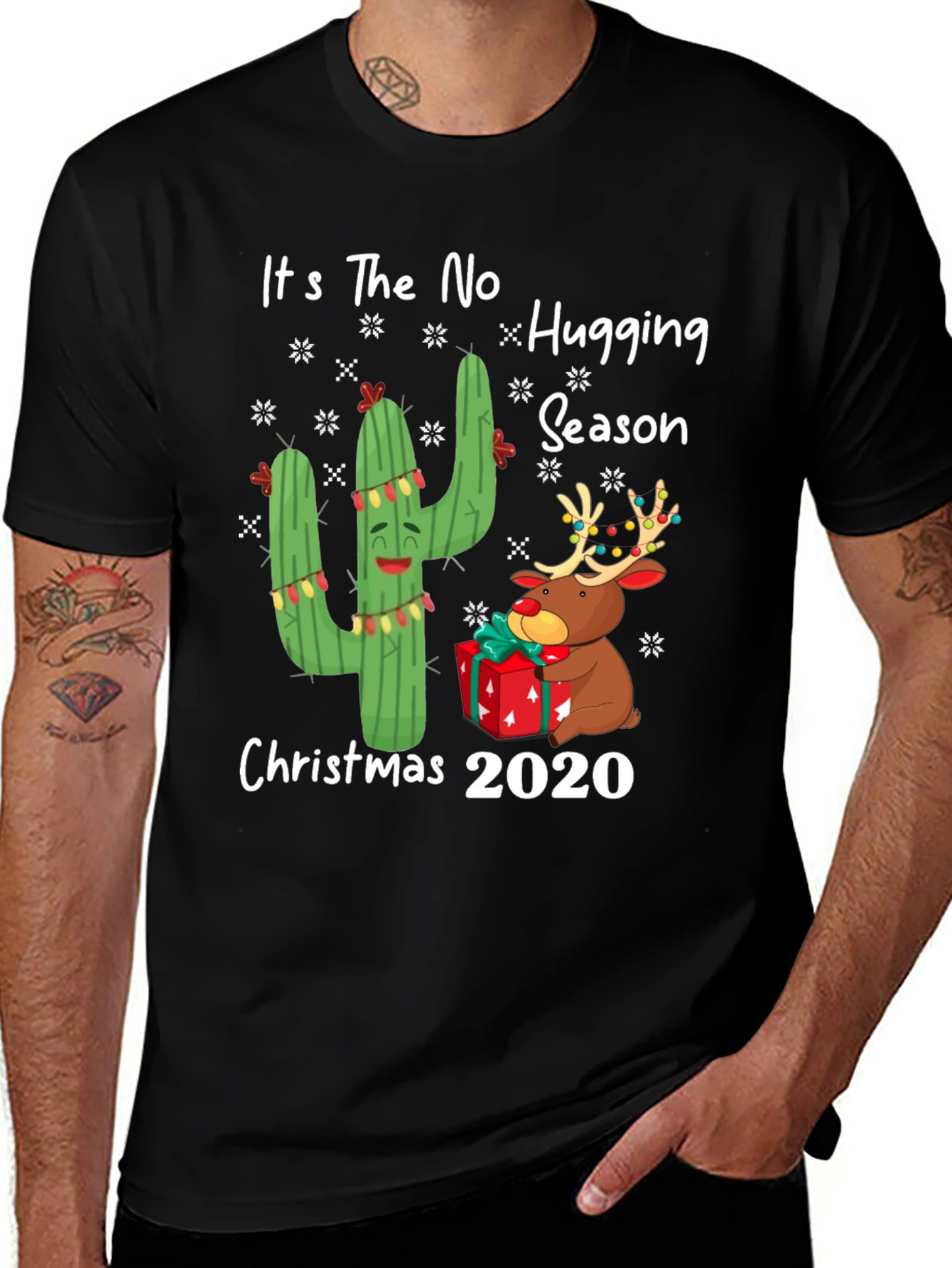 No Hugging Season Christmas 2020 T-Shirt