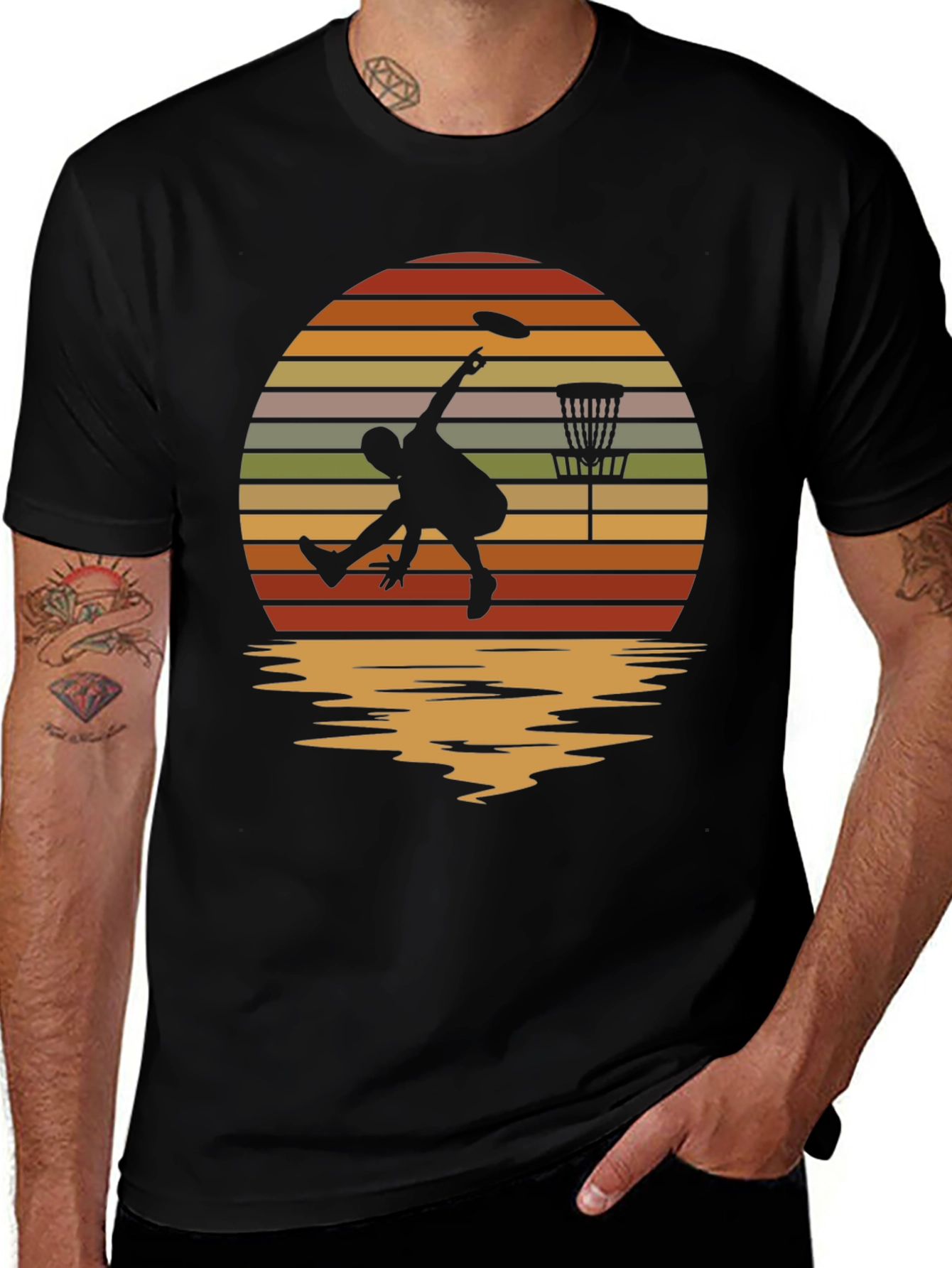 Variant 29 of Disc Golf Sunset Tee