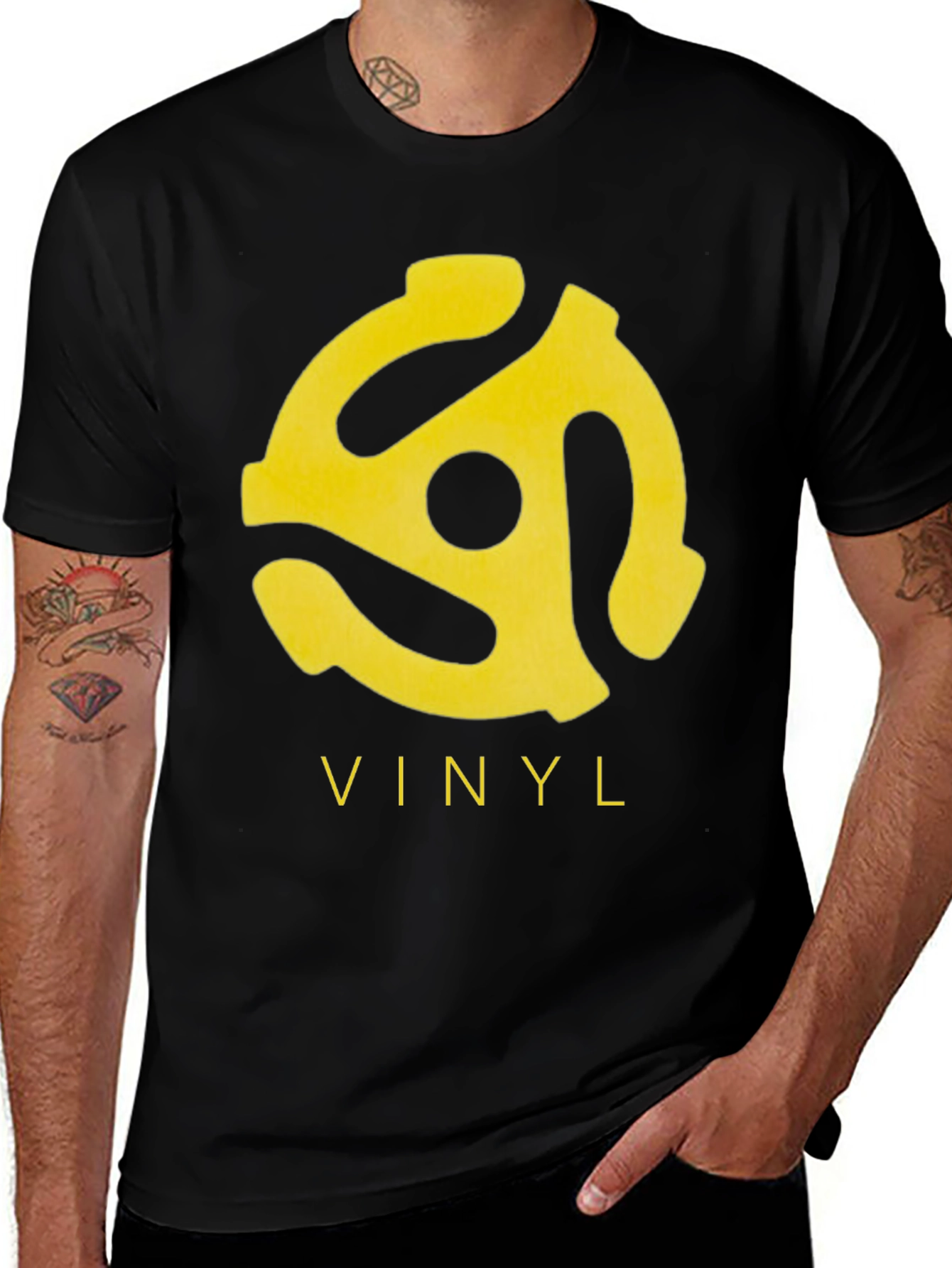Variant 14 of Vinyl Record Adapter T-Shirt - Classic Music Tee