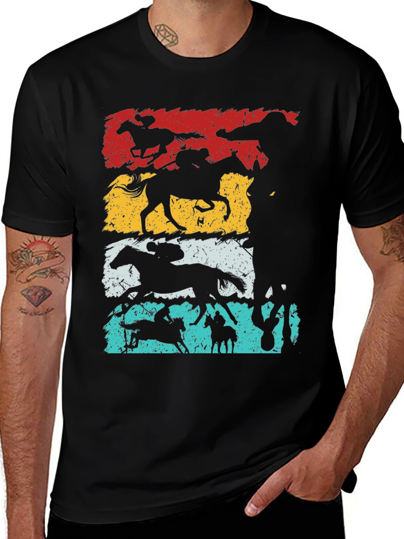 Variant 12 of Retro Horse Racing T-Shirt