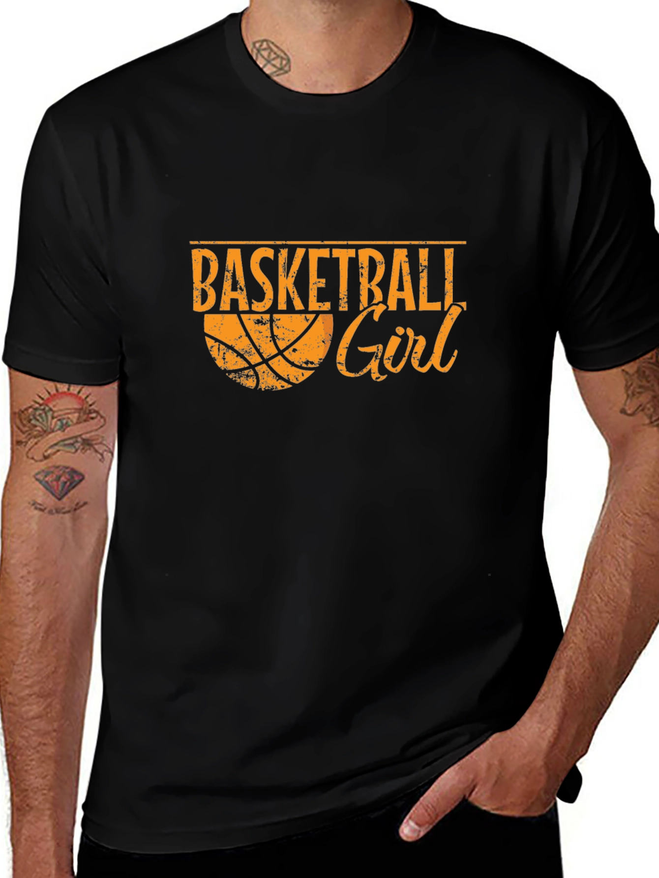 Variant 27 of Basketball Girl Graphic T-Shirt