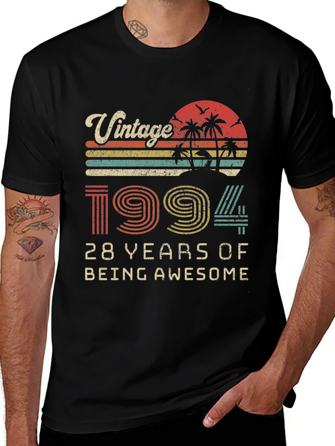 Variant 4 of Vintage 1994 28 Years of Being Awesome T-Shirt