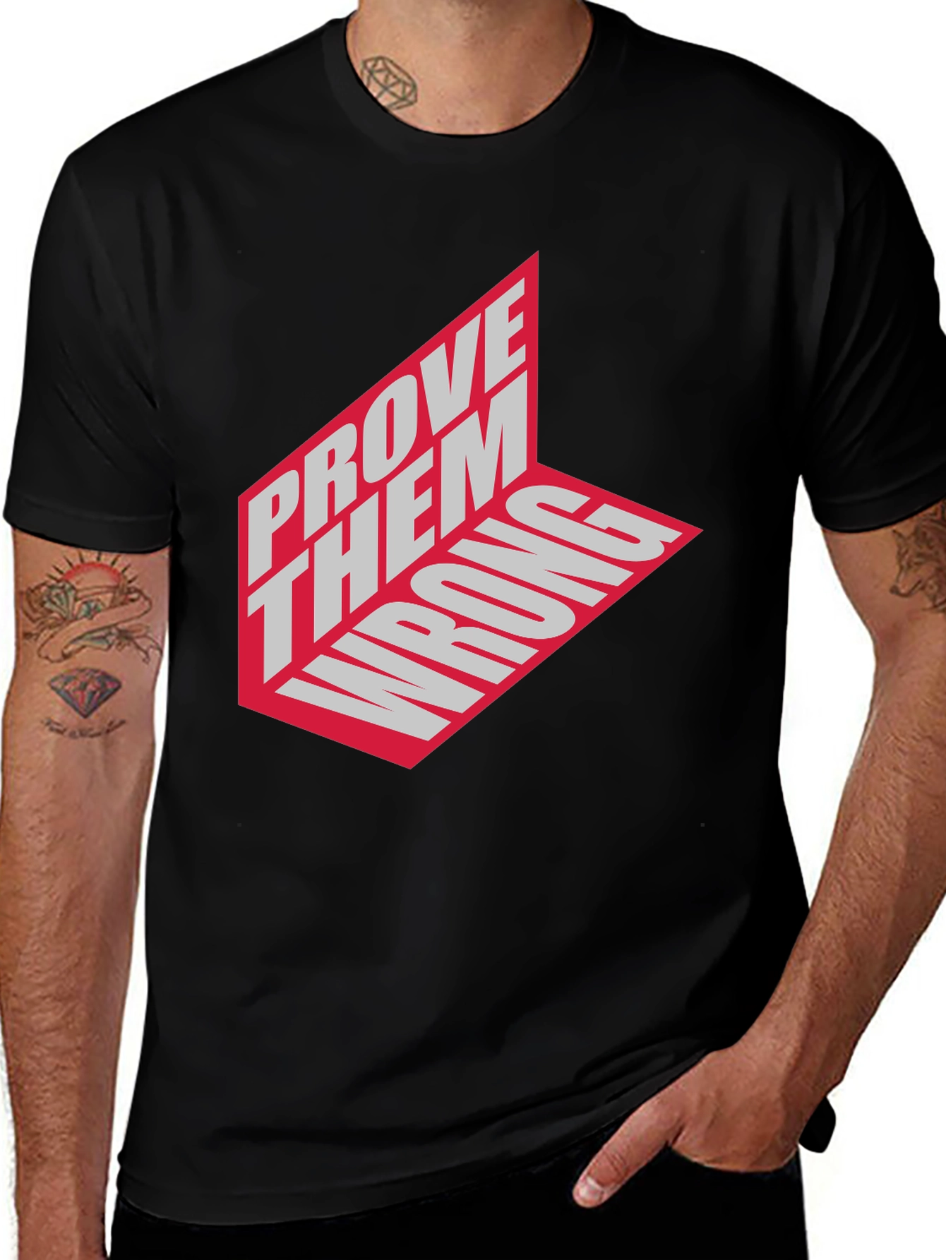 Variant 22 of Prove Them Wrong Graphic Tee - Black